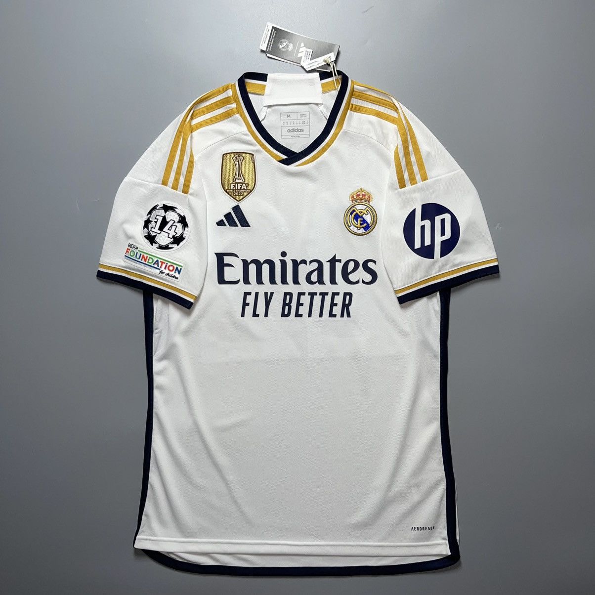 Adidas × Vintage NWT REAL MADRID 2023/2024 FOOTBALL HOME JERSEY #22 RUDIGER Size US M / EU 48-50 / 2 - 2 Thumbnail