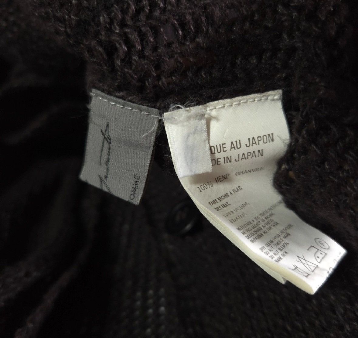 Yohji Yamamoto Yohji Yamamoto Pour homme 2001SS Double-Layered Cardigan Size US M / EU 48-50 / 2 - 4 Thumbnail