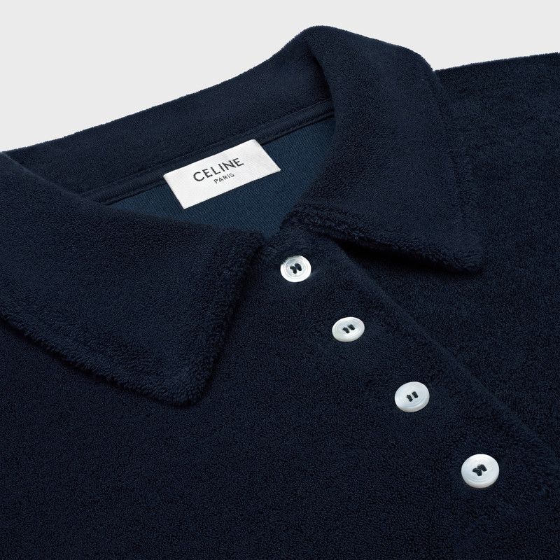 Celine os11x0526 Mini Polo Dress in Blue Size XS / US 0-2 / IT 36-38 - 3 Thumbnail