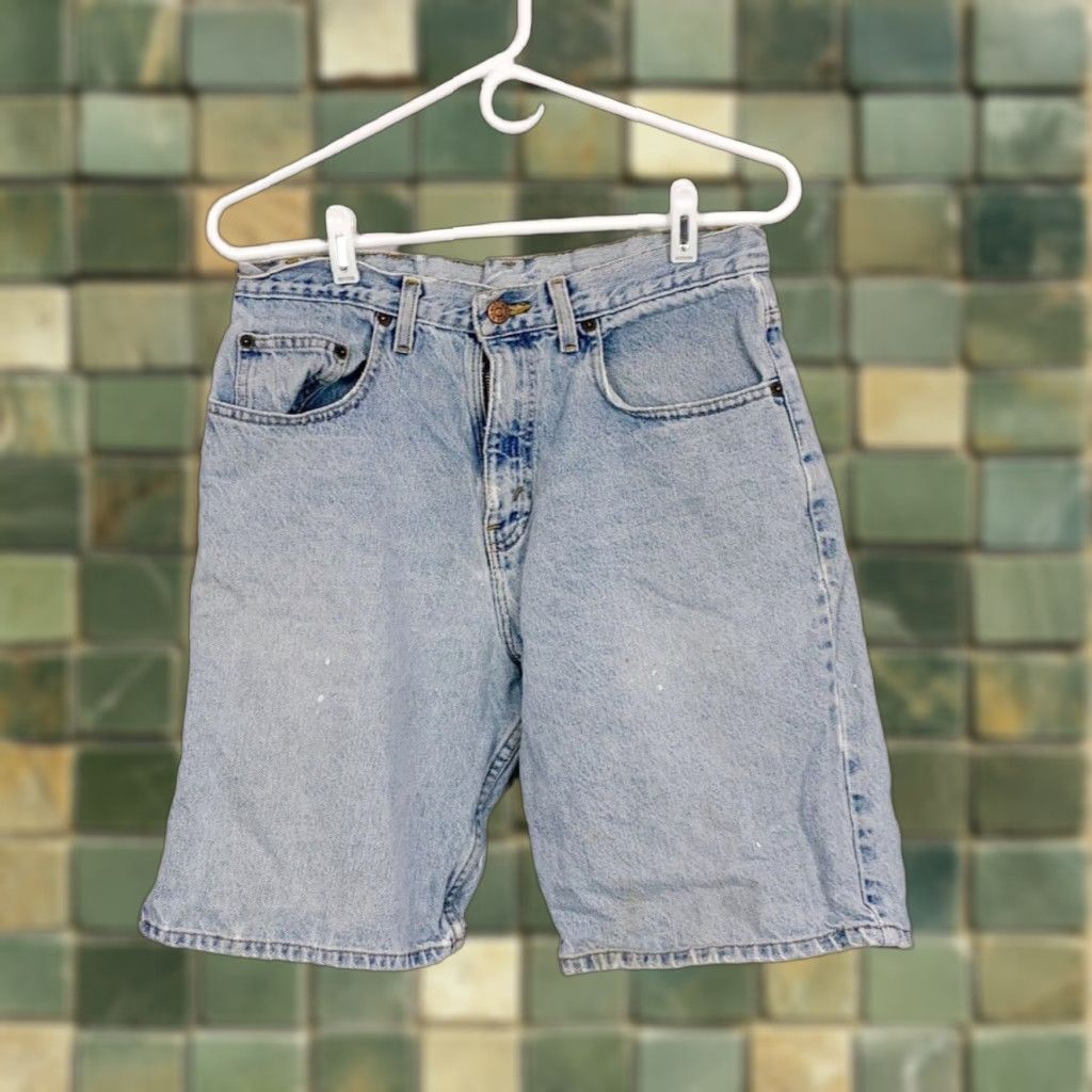 Vintage VINTAGE Arizona Jeans 90s Light Wash Denim Shorts Jorts Grunge 32 Men Blue Denim 90s Mens Shorts Size US 32 / EU 48 - 1 Thumbnail