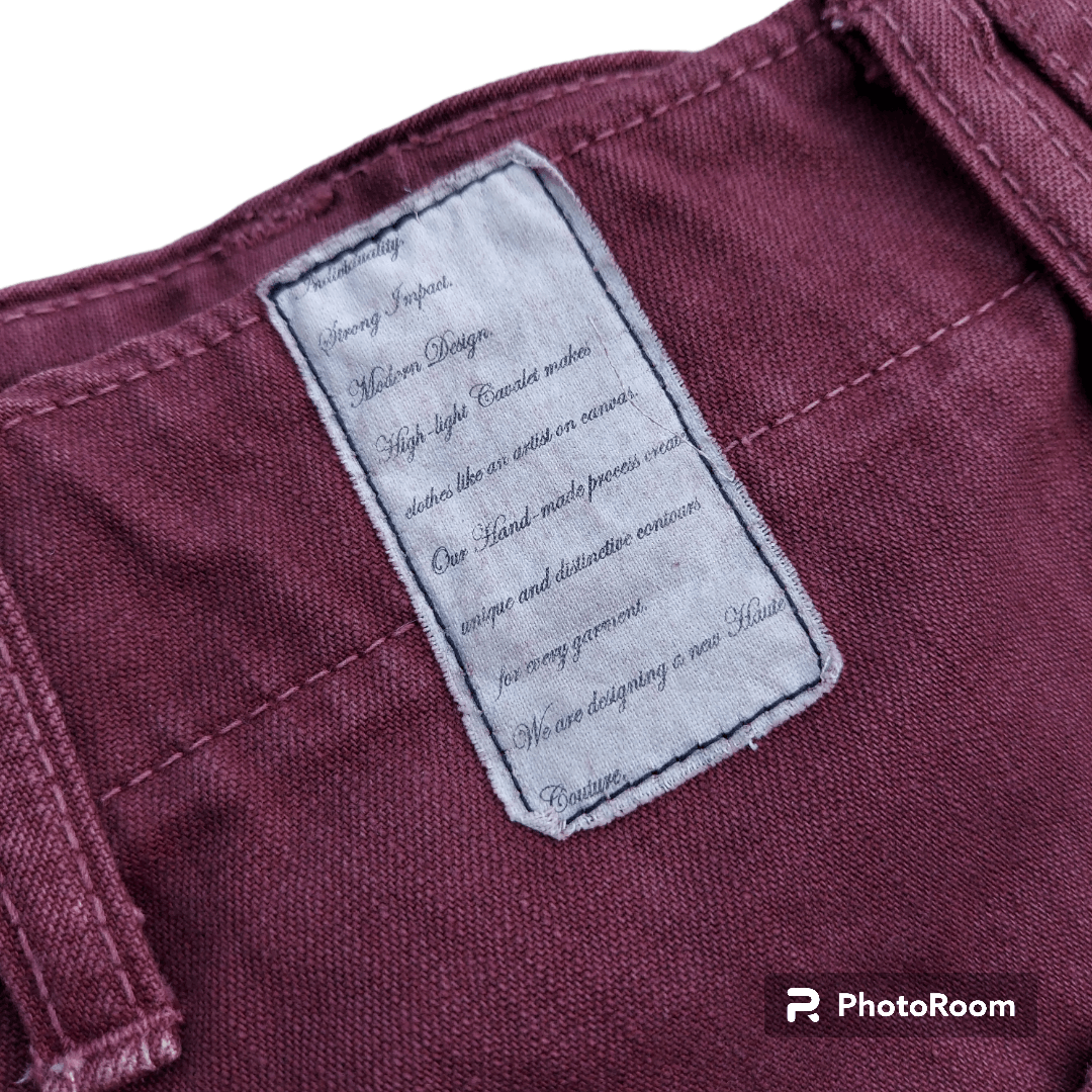Japanese Brand × Vintage 💥Red Dye Carpenter Pants Size US 34 / EU 50 - 4 Thumbnail
