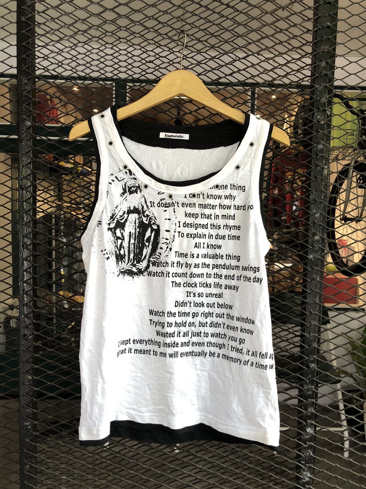 If Six Was Nine × Japanese Brand × Le Grande Bleu (L.G.B.) JAPANESE EUPHUISTIC POEM TANKTOP LGBSTYLE Size US L / EU 52-54 / 3 - 1 Thumbnail