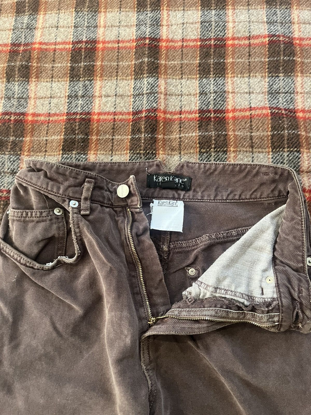 Other Vintage 90’s cute high wasted Karen Kane Brown Skinny jean 4 Size US 26 / EU 42 - 5 Thumbnail