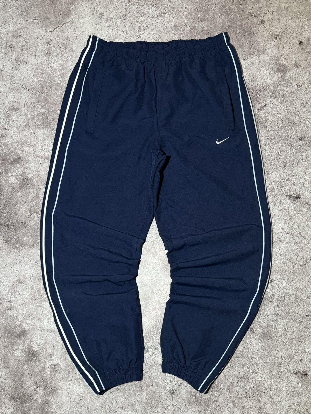Japanese Brand × Nike × Vintage Nike Vintage y2k Drill Pants Streetwear Embroidered Logo Size US 32 / EU 48 - 1 Thumbnail