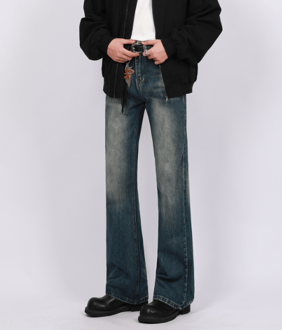 Japanese Brand American men's loose cleanfit straight flared vintage jeans Size US 32 / EU 48 - 3 Thumbnail