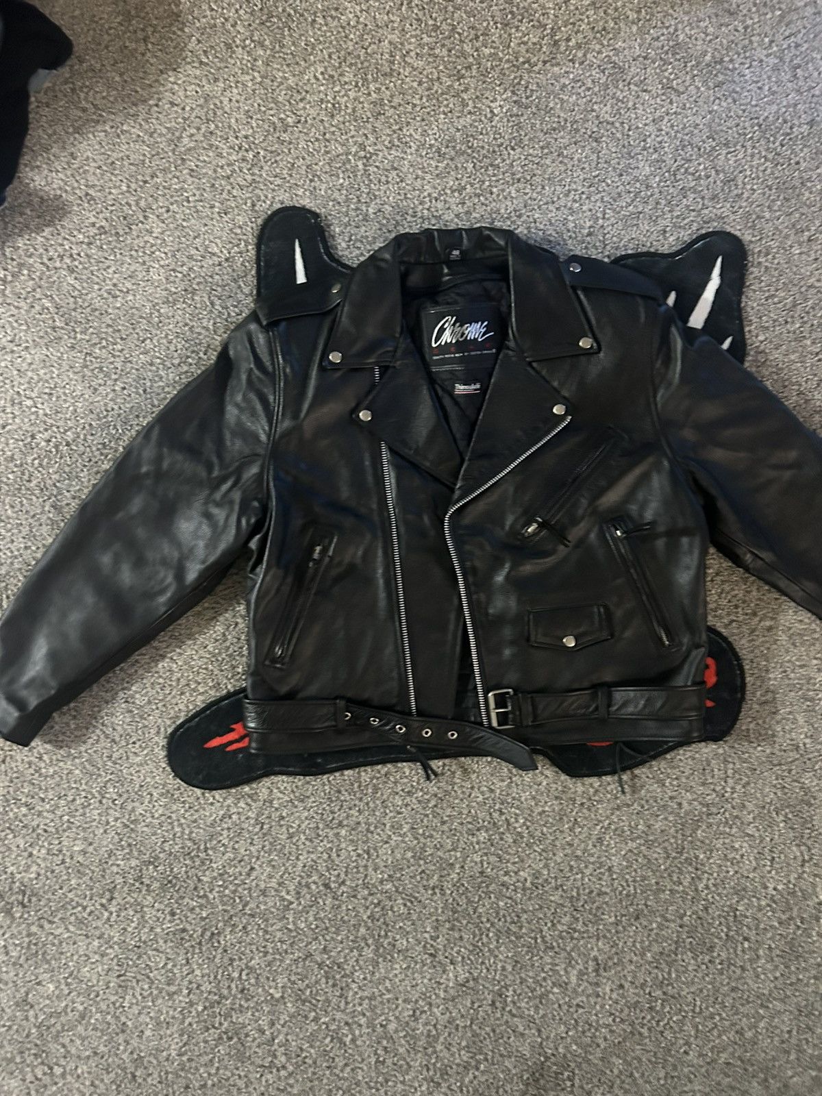 Chrome Industries Chrome black leather jacket Size US L / EU 52-54 / 3 - 1 Thumbnail