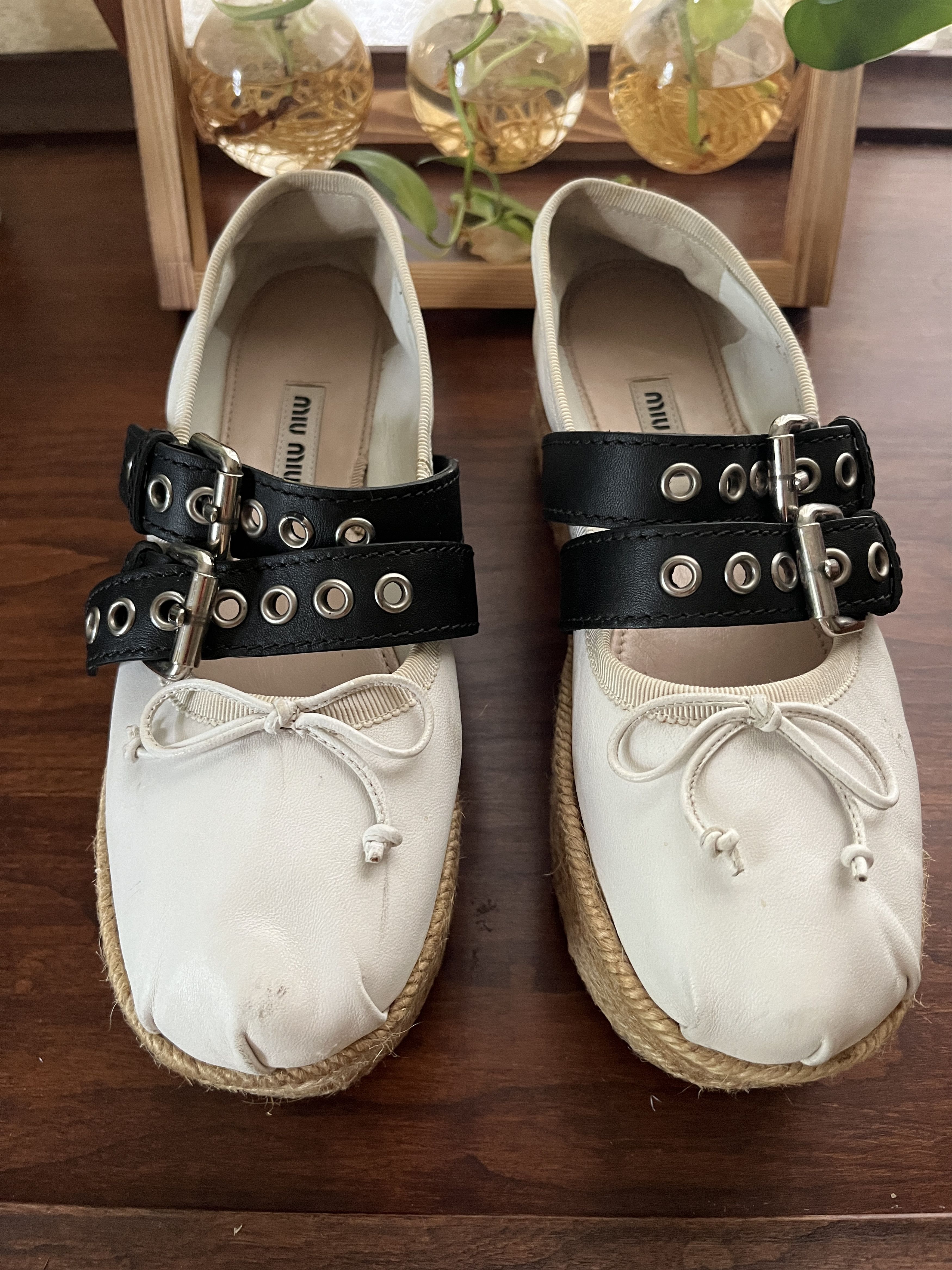 Miu Miu Miu Miu ballet flats platform shoes size 35 Size US 5 / IT 35 - 1 Thumbnail