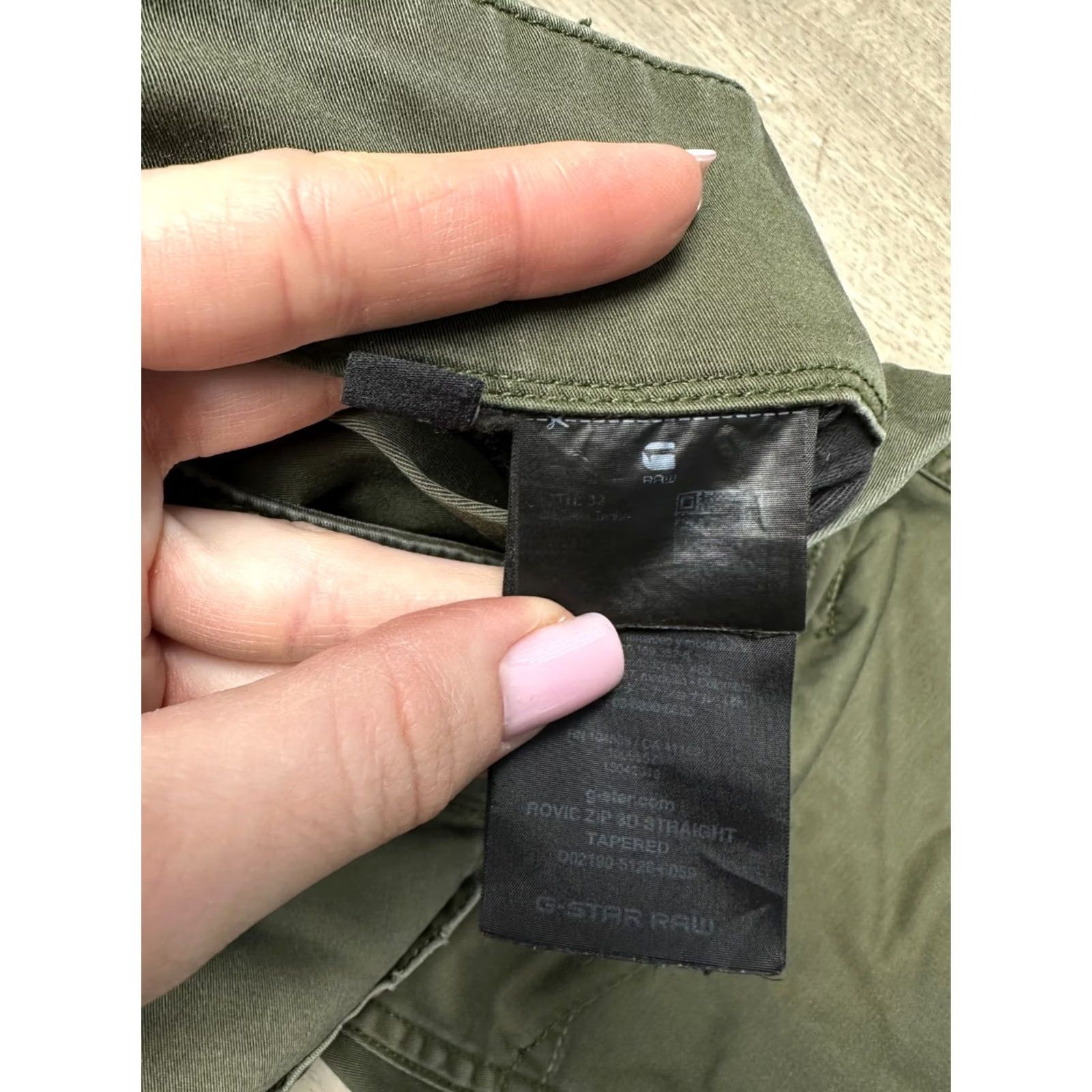 G-Star G-Star Rovic Zip 3D Straight Tapered Cargo Pants Mens Size 32 Green Cargo Pocket 34 Inseam Size US 32 / EU 48 - 6 Thumbnail