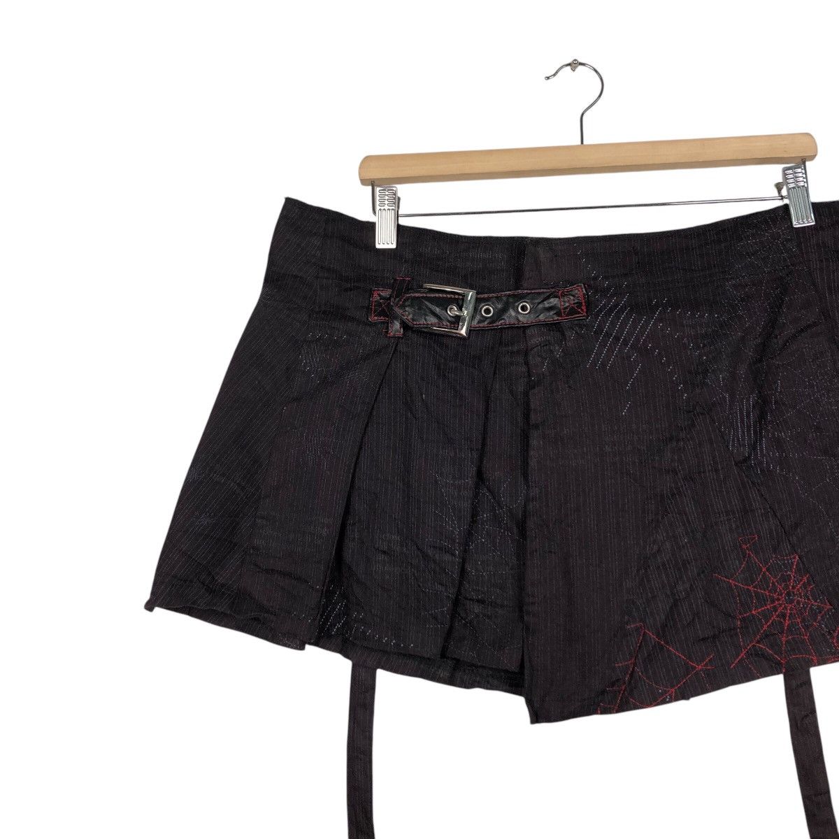 Hysteric Glamour 📌Vintage Mini Skirt Bondage Parachute Biker Design Size 38" / US 16 / IT 52 - 6 Thumbnail
