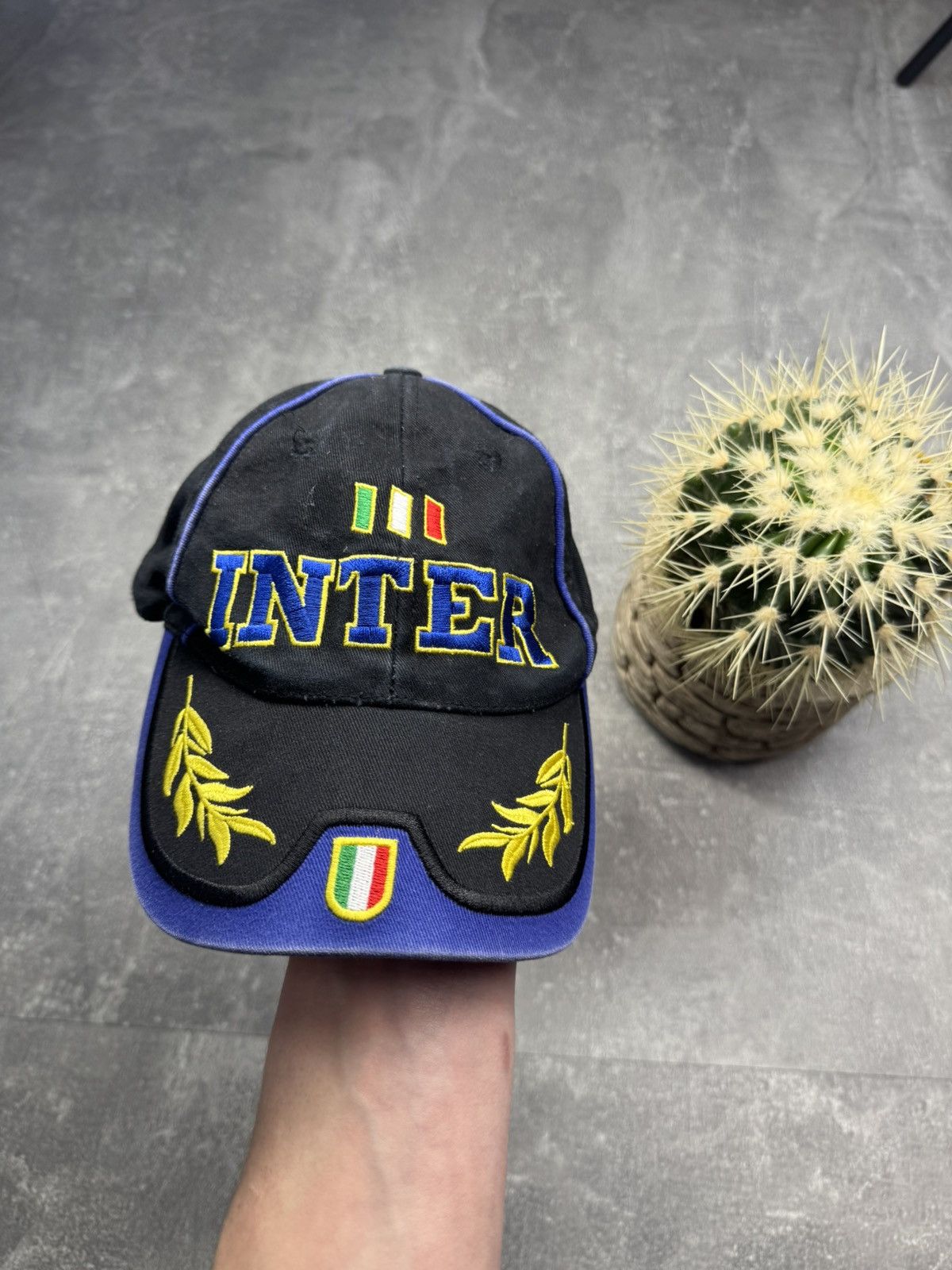 Vintage Vintage Inter Milan Cap Hat PSG Newcastle Manchester Size ONE SIZE - 4 Thumbnail