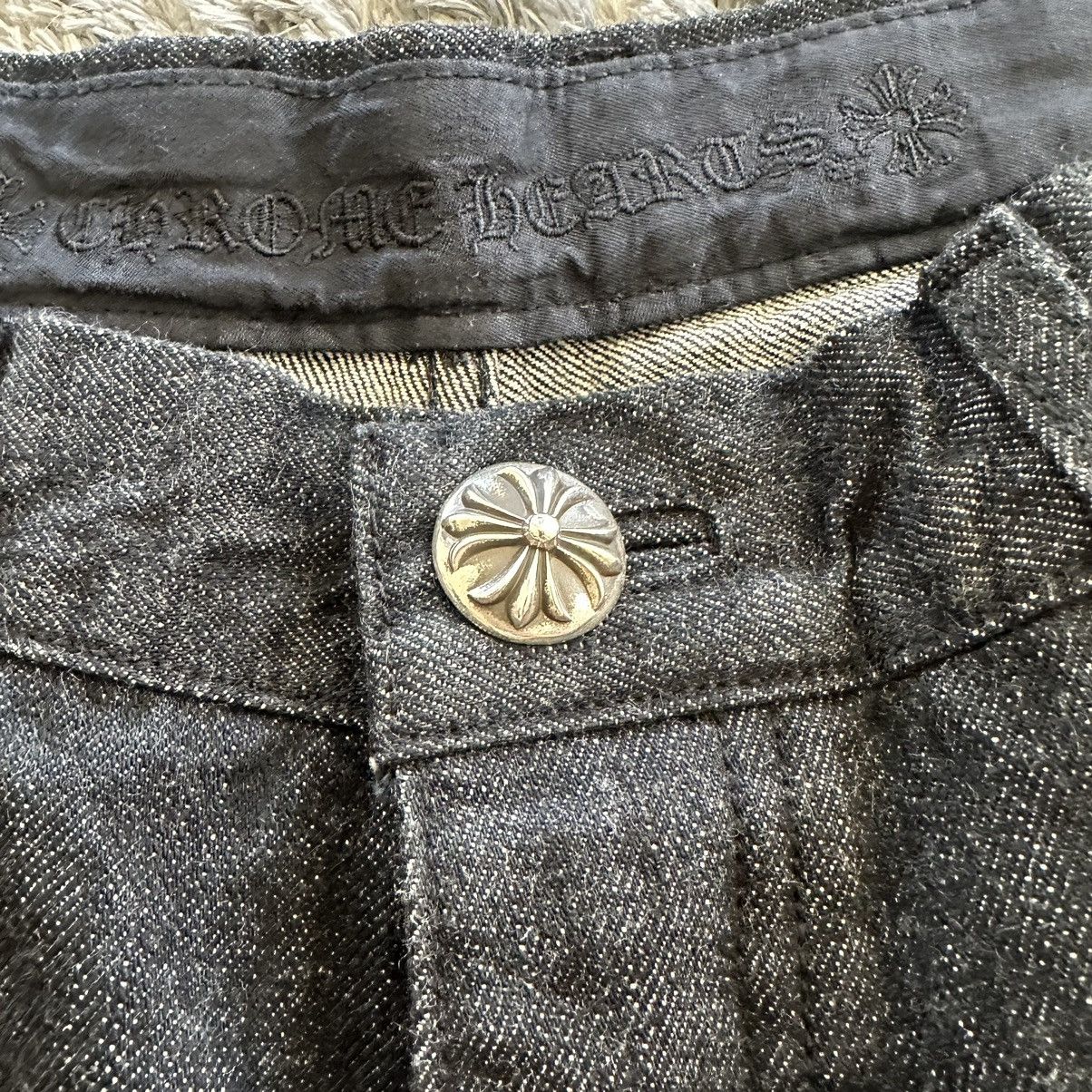 Chrome Hearts Chrome Hearts Black Double Knee Star Patches Denim Size US 36 / EU 52 - 5 Thumbnail