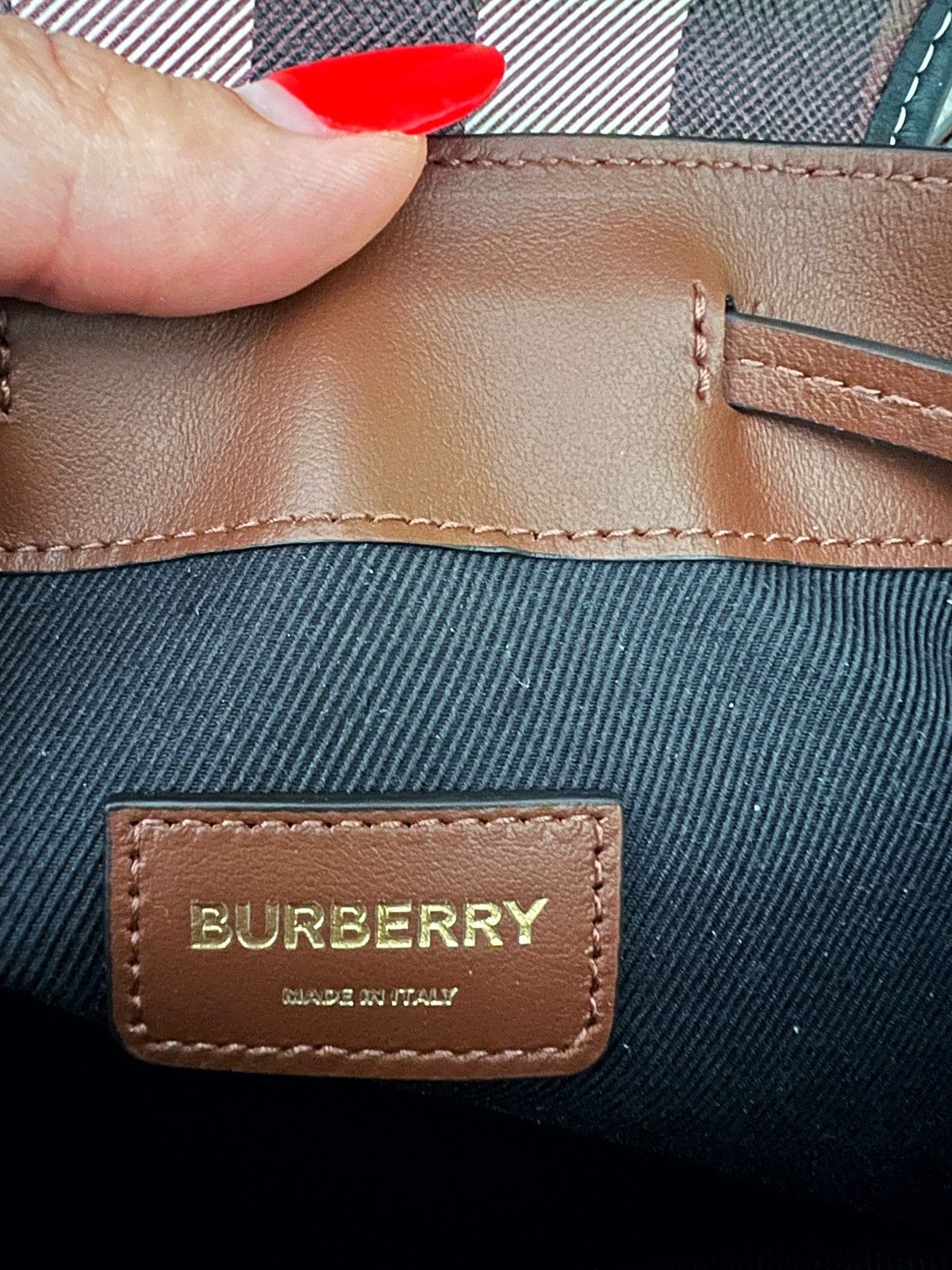 Burberry BURBERRY Micro checked canvas backpack Size ONE SIZE - 7 Thumbnail