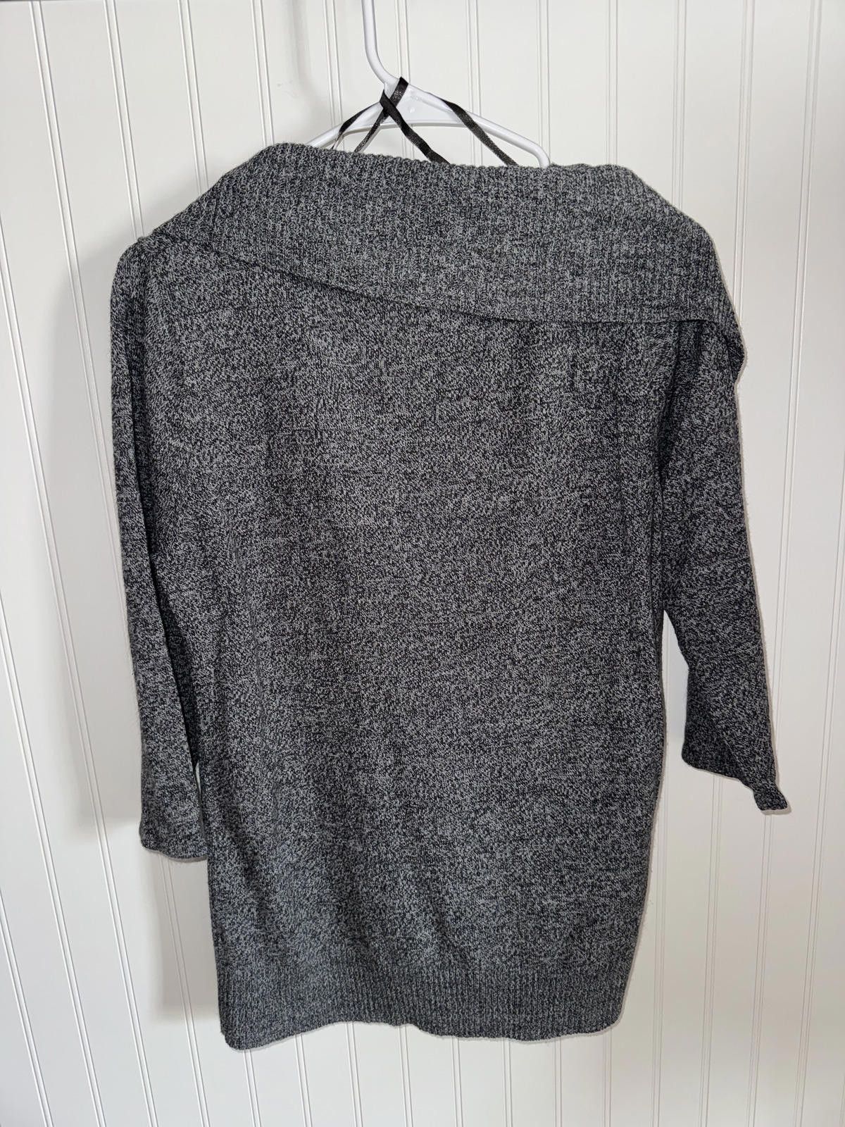 Other AGB Gray Knit Sweater with Wide Collar XL Size XL / US 12-14 / IT 48-50 - 2 Thumbnail