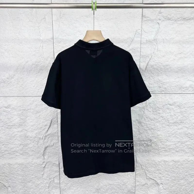 Burberry Burberry Black Cotton Men's Polo Shirt. Size US XL / EU 56 / 4 - 2 Thumbnail