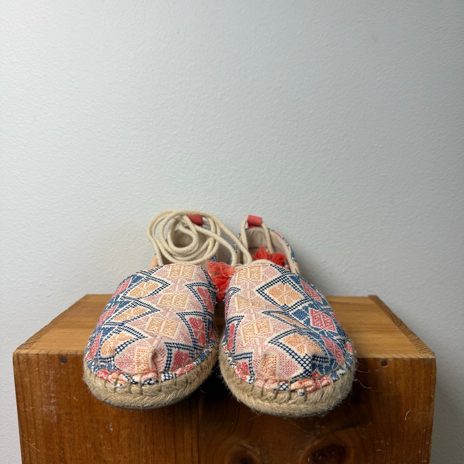 Toms Toms Katalina Espadrilles with Tassel Ties - Summer Flats Size US 8.5 / IT 38.5 - 4 Thumbnail