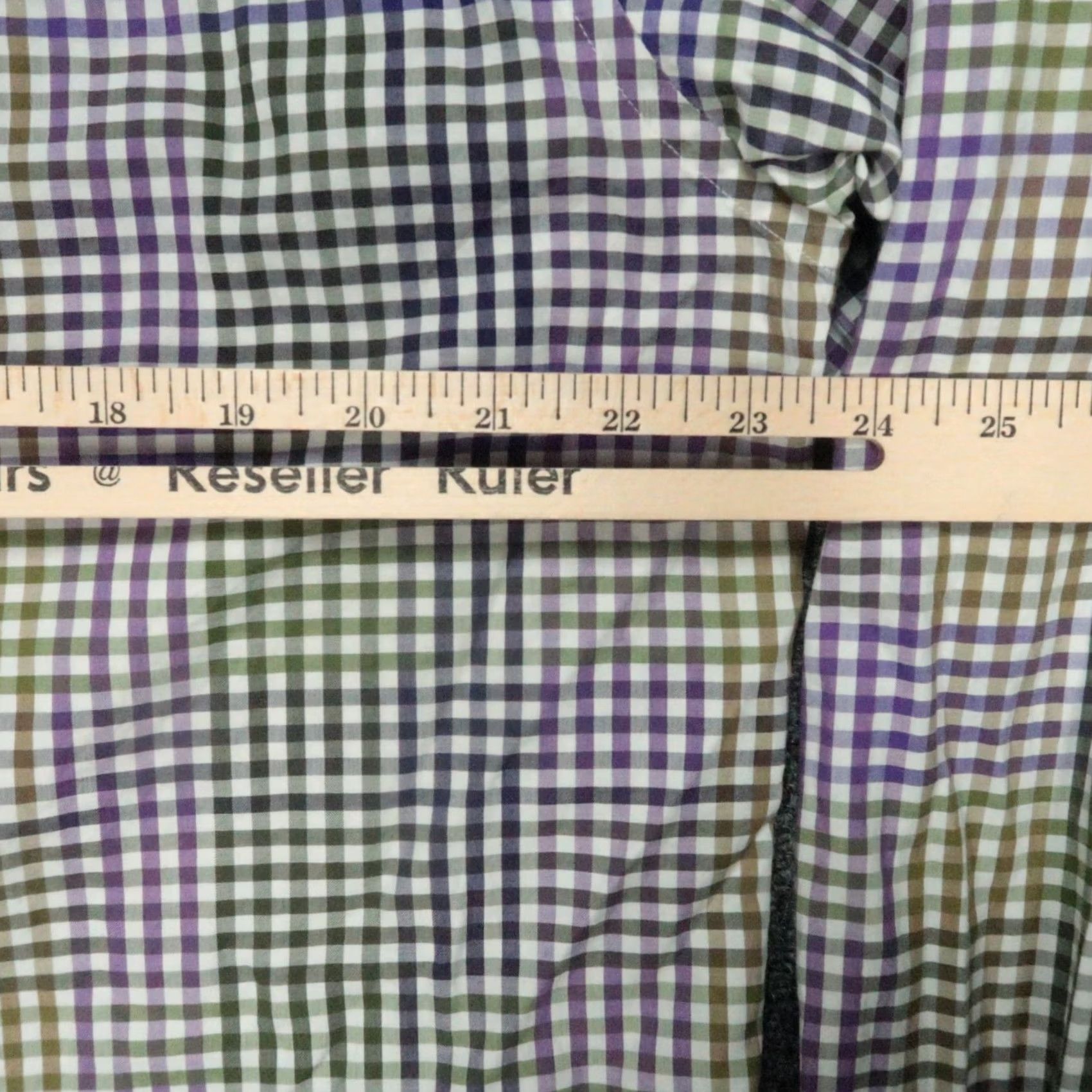 Etro Etro Shirt Men XL Purple Gingham Long Sleeve Button-Up Shirt Vintage? No (but check). Size US XL / EU 56 / 4 - 6 Thumbnail