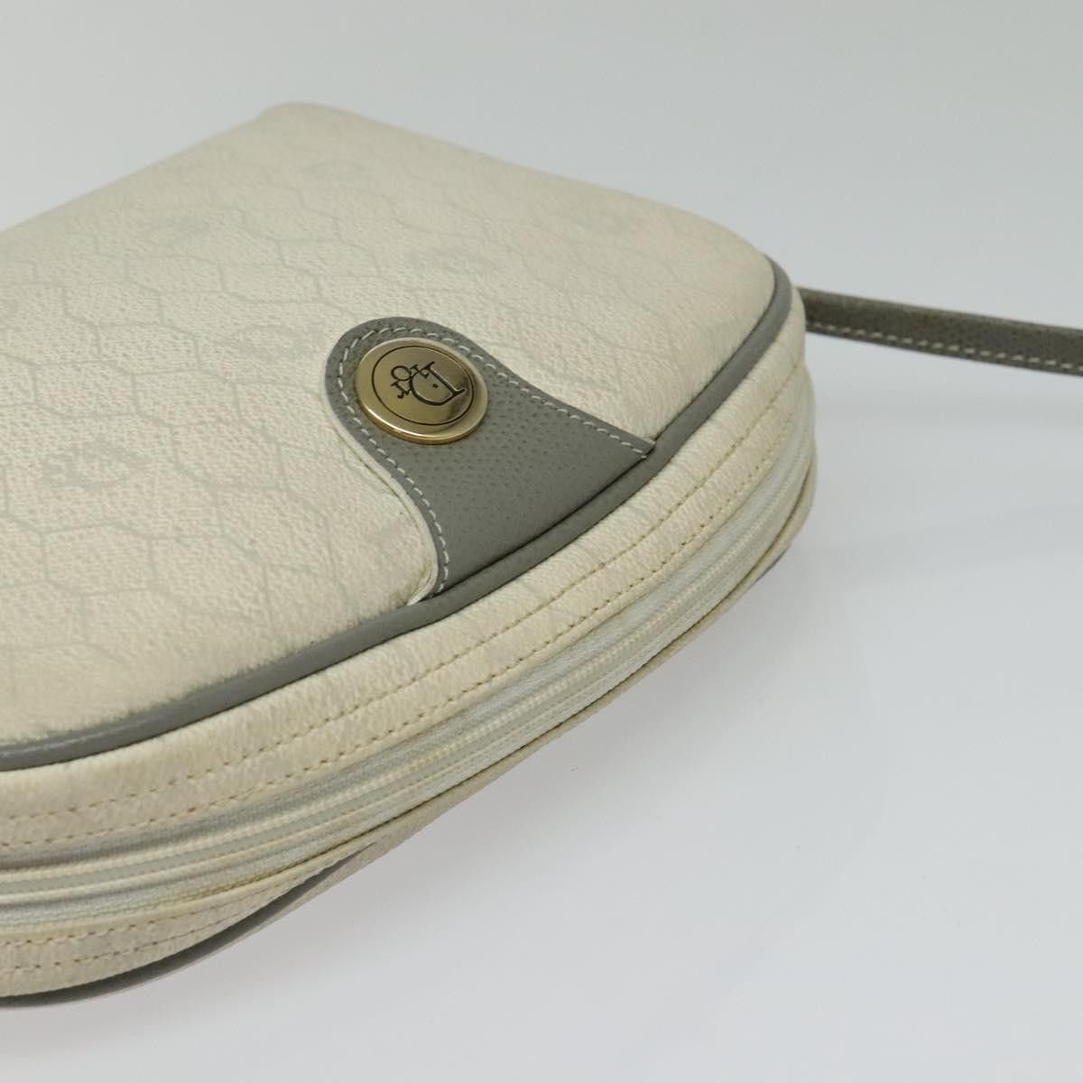 Dior DIOR Honeycomb Canvas Shoulder Bag Pvc White Gold Size ONE SIZE - 6 Thumbnail