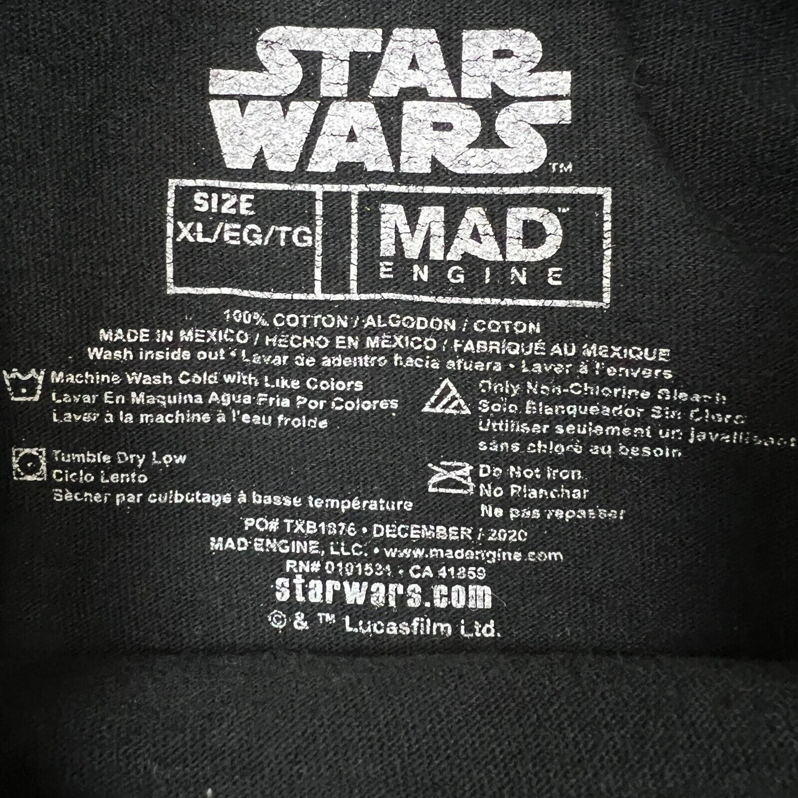 Star Wars × Vintage 2020 Star Wars T Shirt Boba Fett and Baby Yoda Movie Tee Size US S / EU 44-46 / 1 - 4 Thumbnail