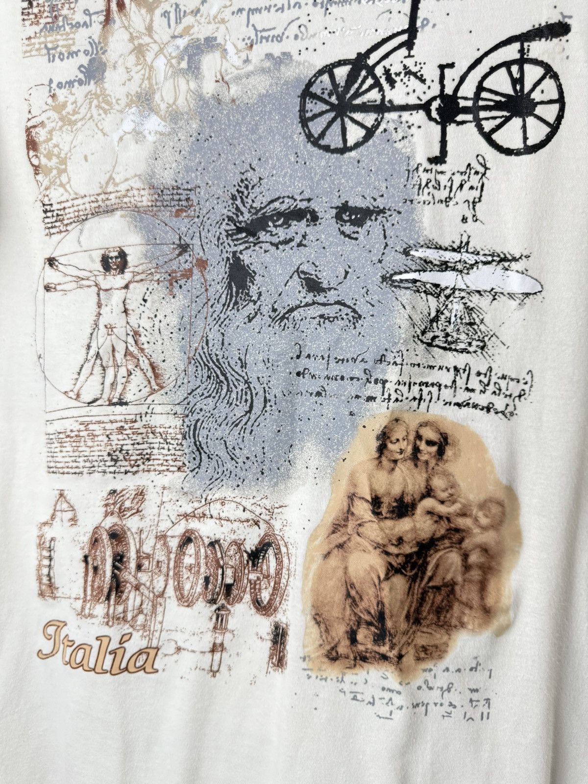 Vintage Rare Vintage Leonardo da Vinci Art T Shirt Picasso Pablo Size US S / EU 44-46 / 1 - 3 Thumbnail
