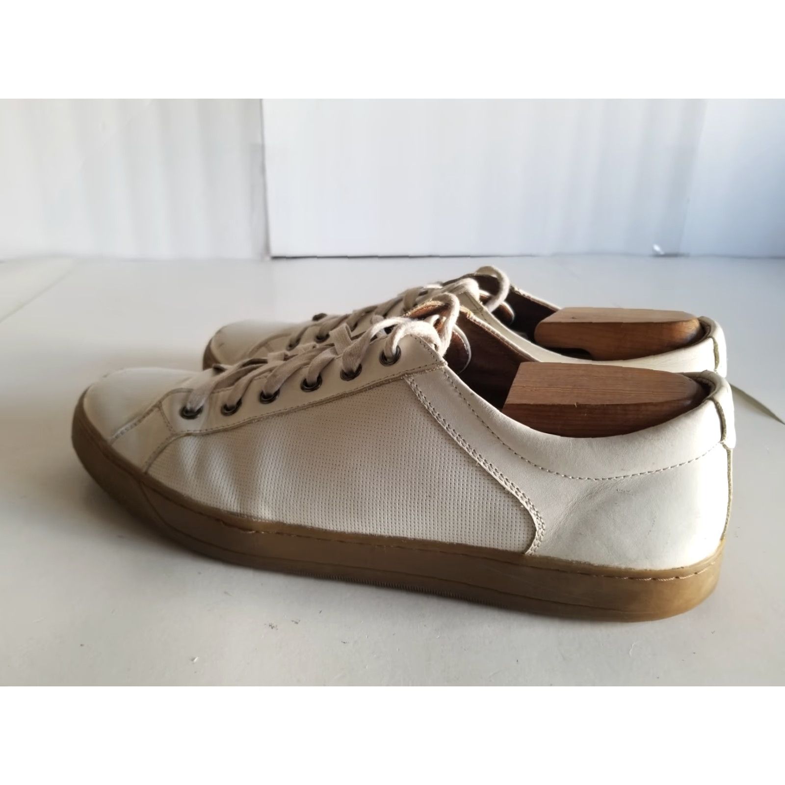 Johnston & Murphy Johnston & Murphy 1850 Allister Casual Sneaker Men's White Leather 11.5 Size Shoes M Size US 12 / EU 45 - 4 Thumbnail
