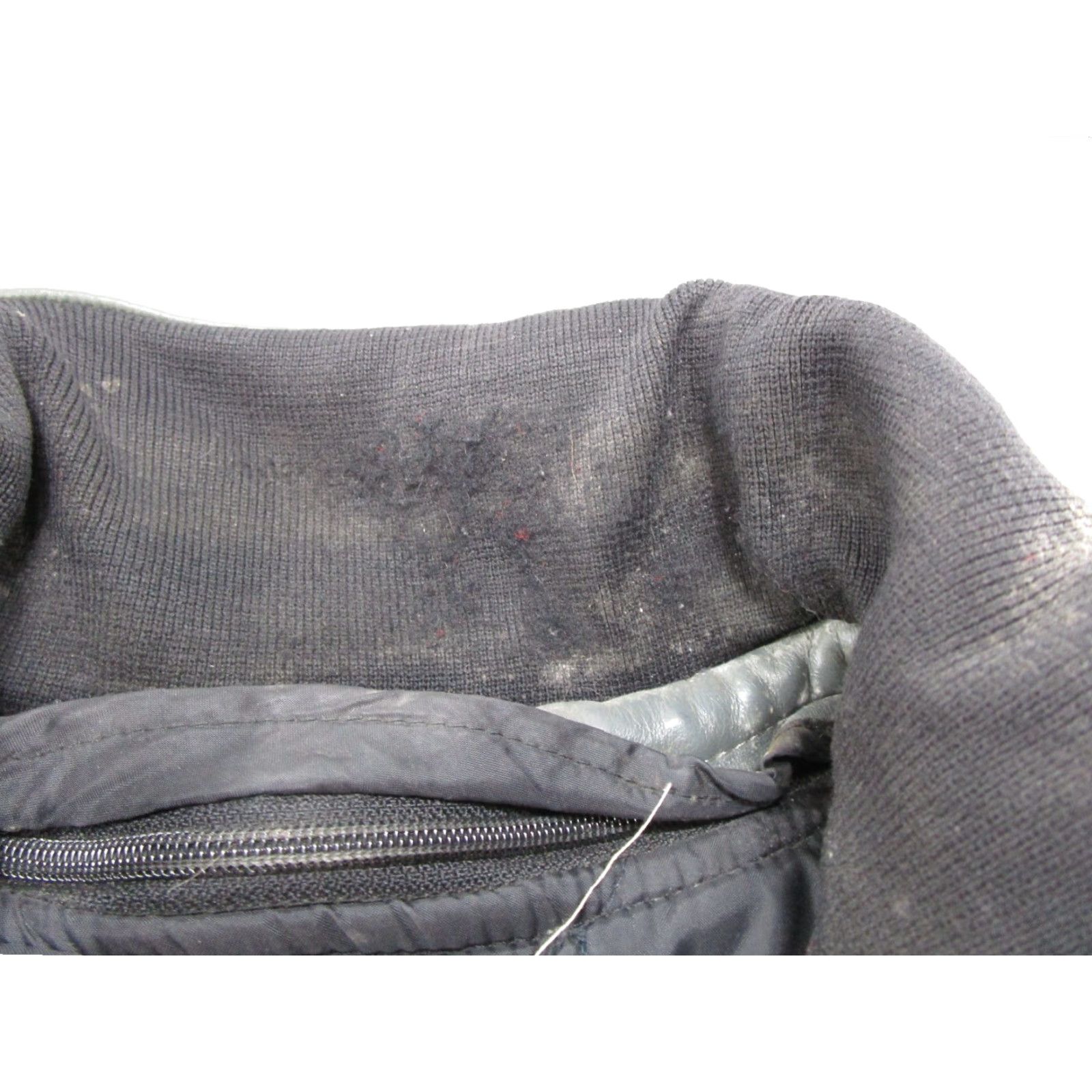 Vintage VINTAGE Polaris Leather Jacket 90s Winter Gray LT Tall L Size Jacket Mens Sz Read Logo Zip Up Regular Motorcycle Coat Size US L / EU 52-54 / 3 - 4 Thumbnail