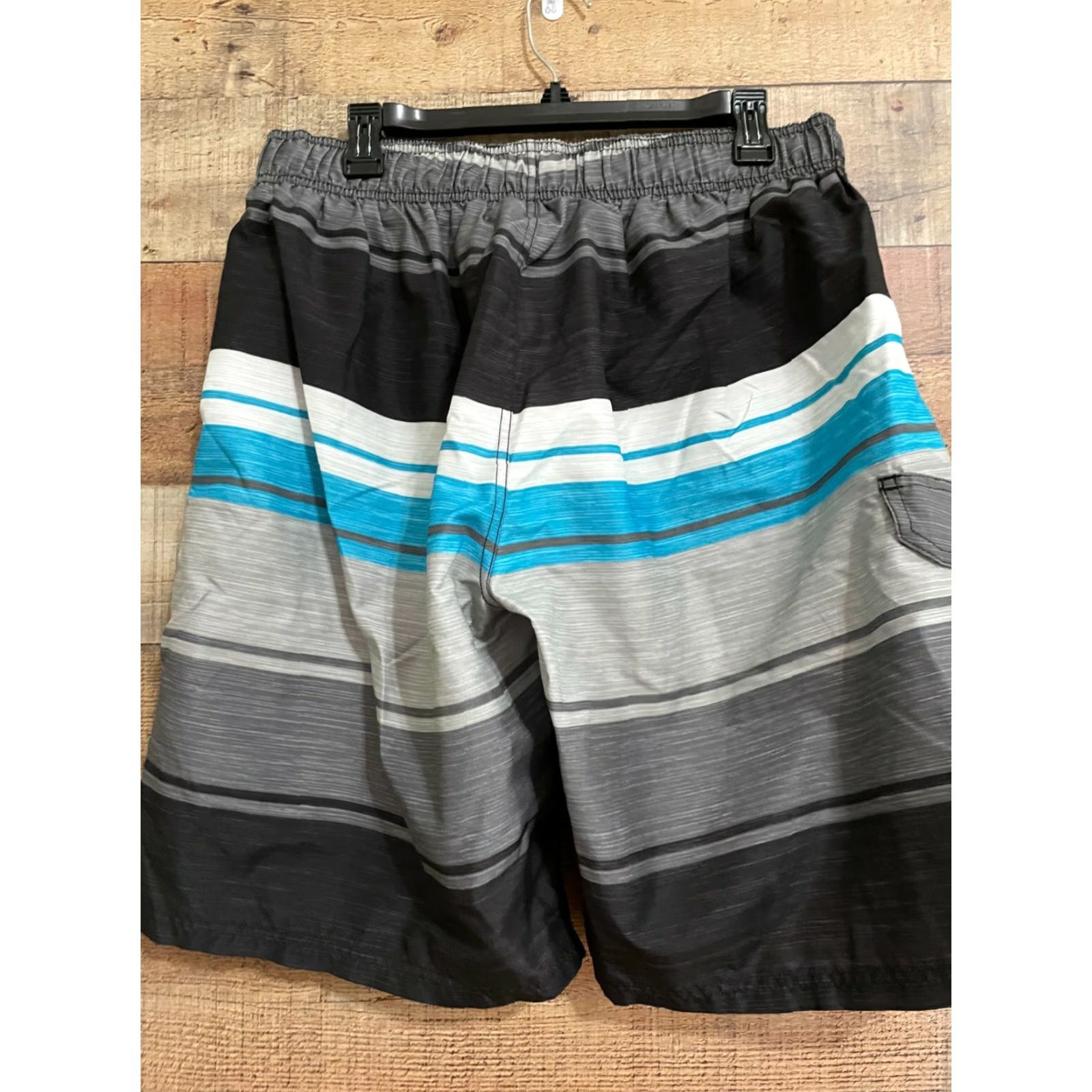 Vintage Kanu Surf Board Shorts Camouflage Mens XL Black Gray Blue Lined Size US 36 / EU 52 - 2 Thumbnail