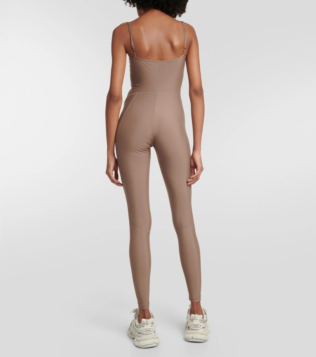 Balenciaga oc11z0425 Sporty B Activewear Bodysuit in Brown Size S / US 4 / IT 40 - 4 Thumbnail