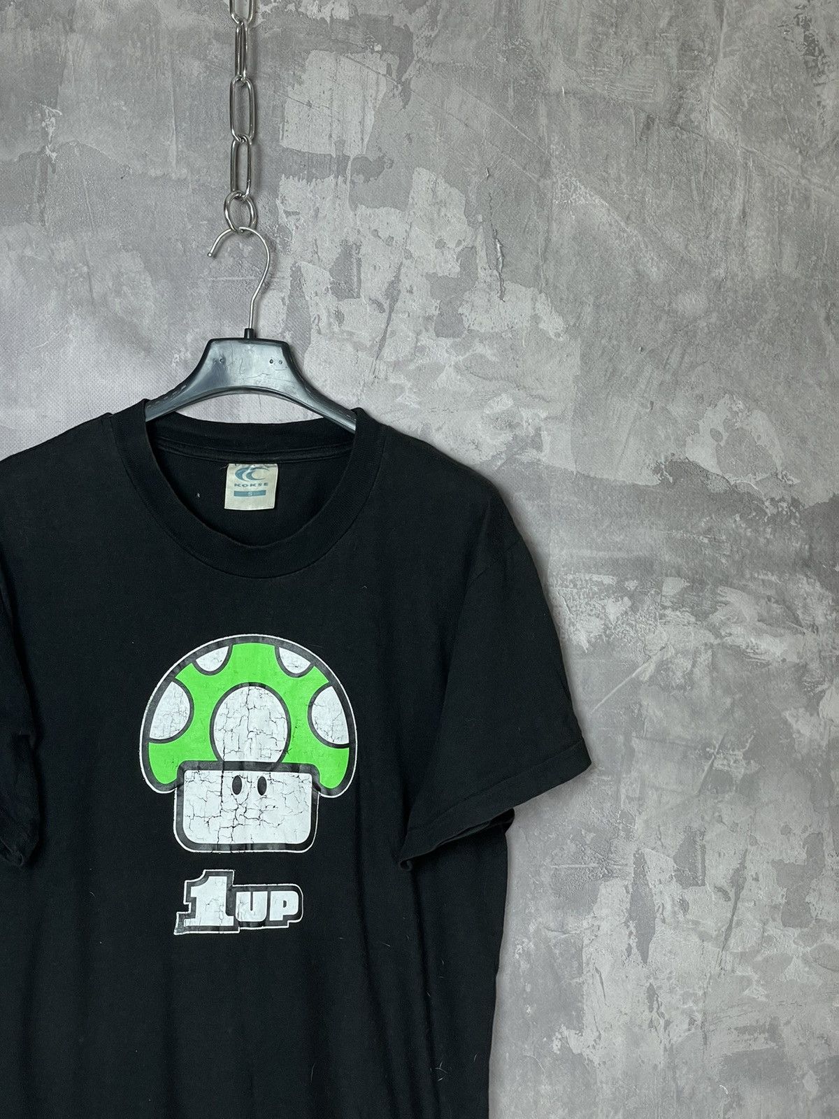 Nintendo × The Game × Vintage Vintage 90s 1UP Mushroom Super Mario Nintendo Faded T-Shirt Size US S / EU 44-46 / 1 - 4 Thumbnail