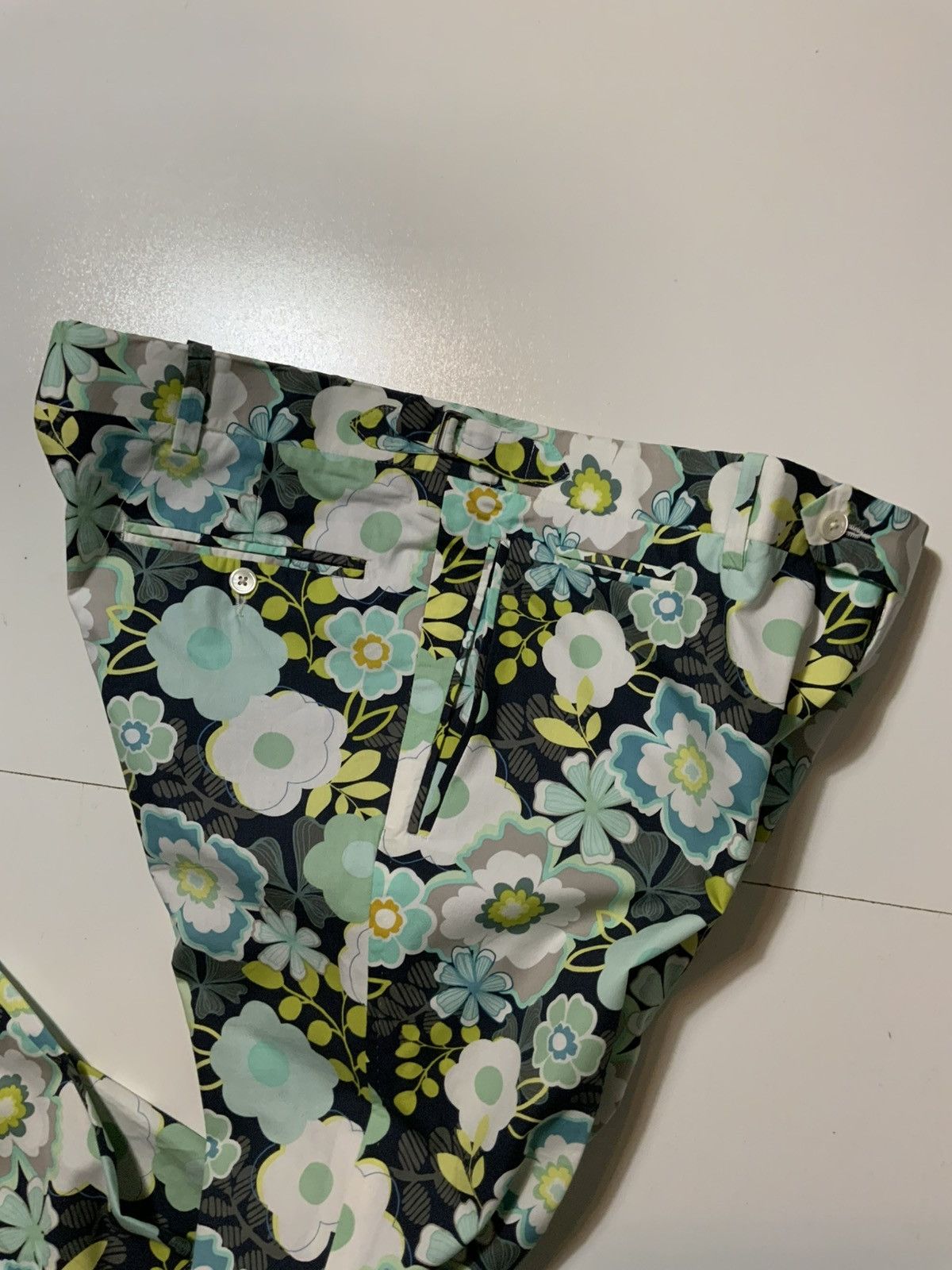 David August David August Custom Fit Tailored Floral Dress Pants Size US 42 / EU 58 - 7 Thumbnail