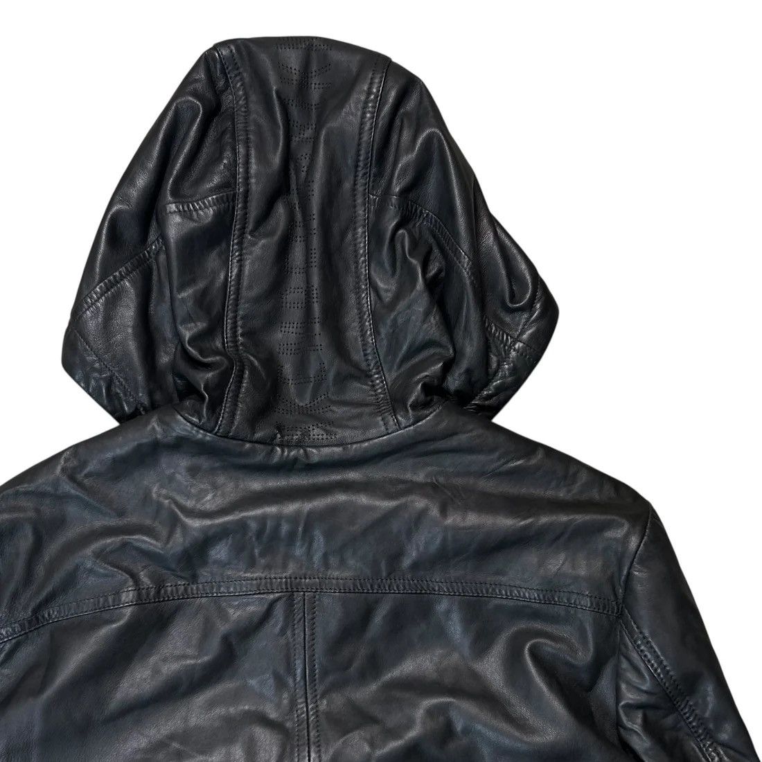 Dirk Bikkembergs Dirk Bikkembergs Hooded Sheep Leather Blouson Size US M / EU 48-50 / 2 - 7 Thumbnail