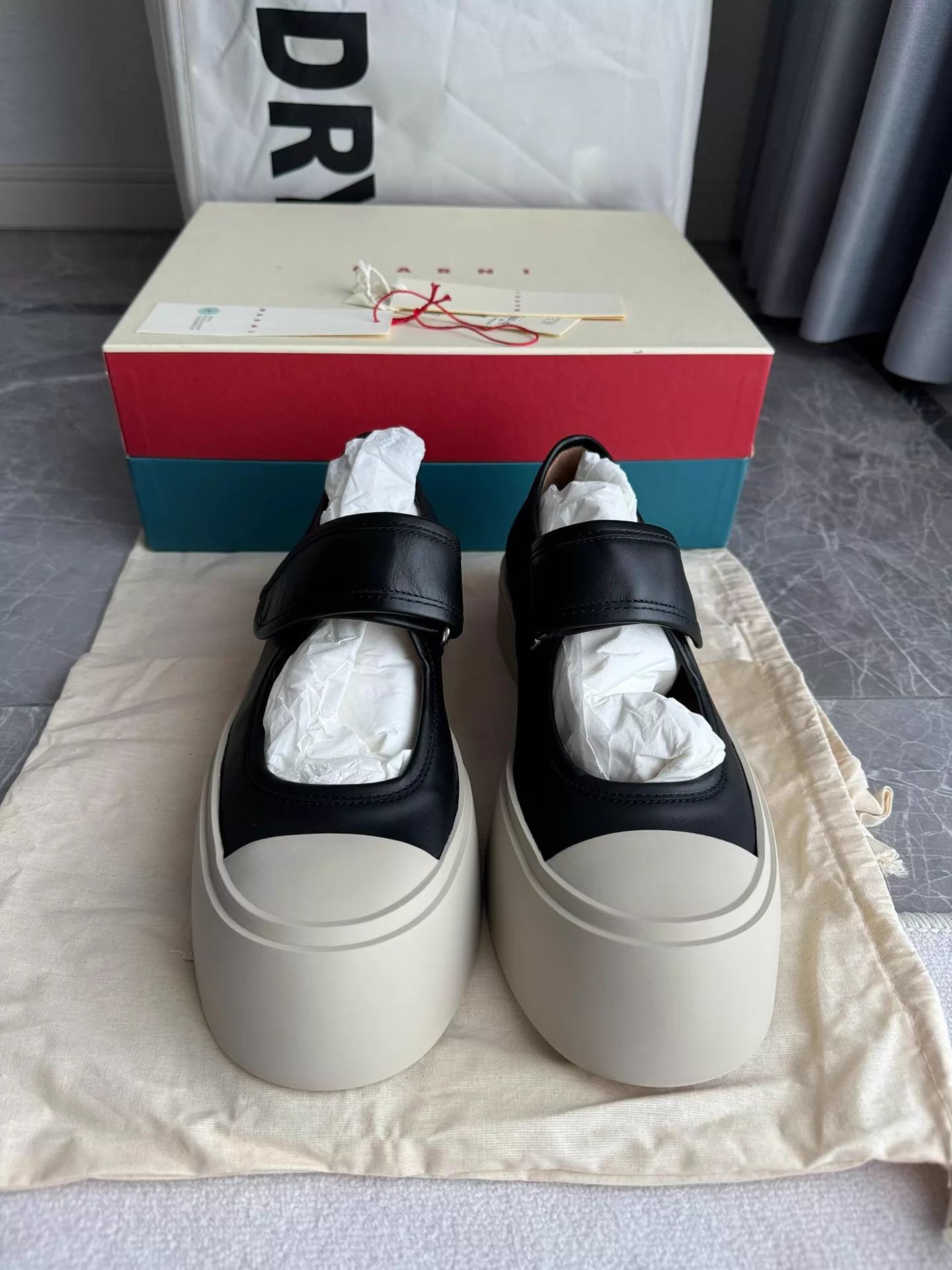 Maison Margiela Marni Mary Jane black velcro size 39 Size US 8.5 / IT 38.5 - 2 Thumbnail