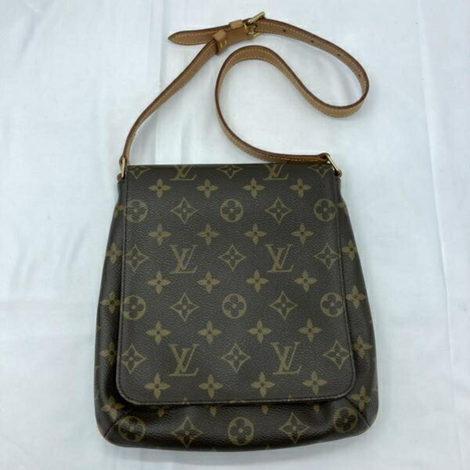 LOUIS VUITTON Monogram Musette Salsa Short Shoulder Bag M51258 Brown Louis Vuitton