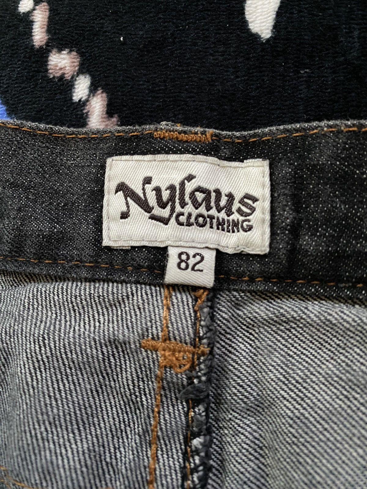 If Six Was Nine Nylaus Double Waist Distressed Japanese Denim Punk Gothic Size US 31 - 8 Thumbnail