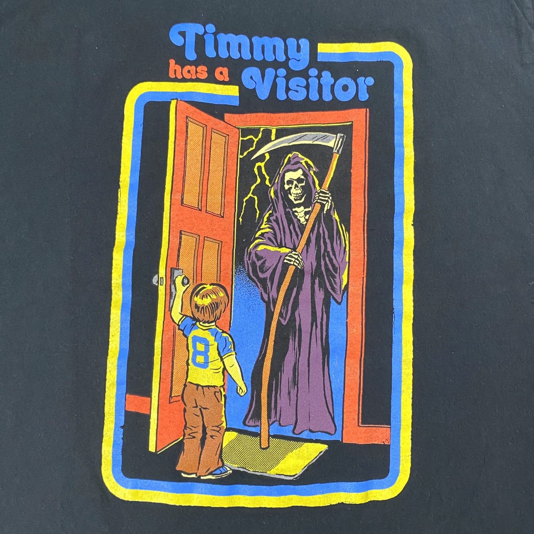 RHODE Steven Rhodes T-Shirt Men Black Short Sleeve Crew Neck Graphic Funny TIMMY ALIEN CHILDREN 2010s L Size US L / EU 52-54 / 3 - 2 Thumbnail