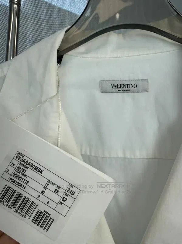 Valentino Valentino White Short Sleeve Shirt for Men . Size US XL / EU 56 / 4 - 3 Thumbnail