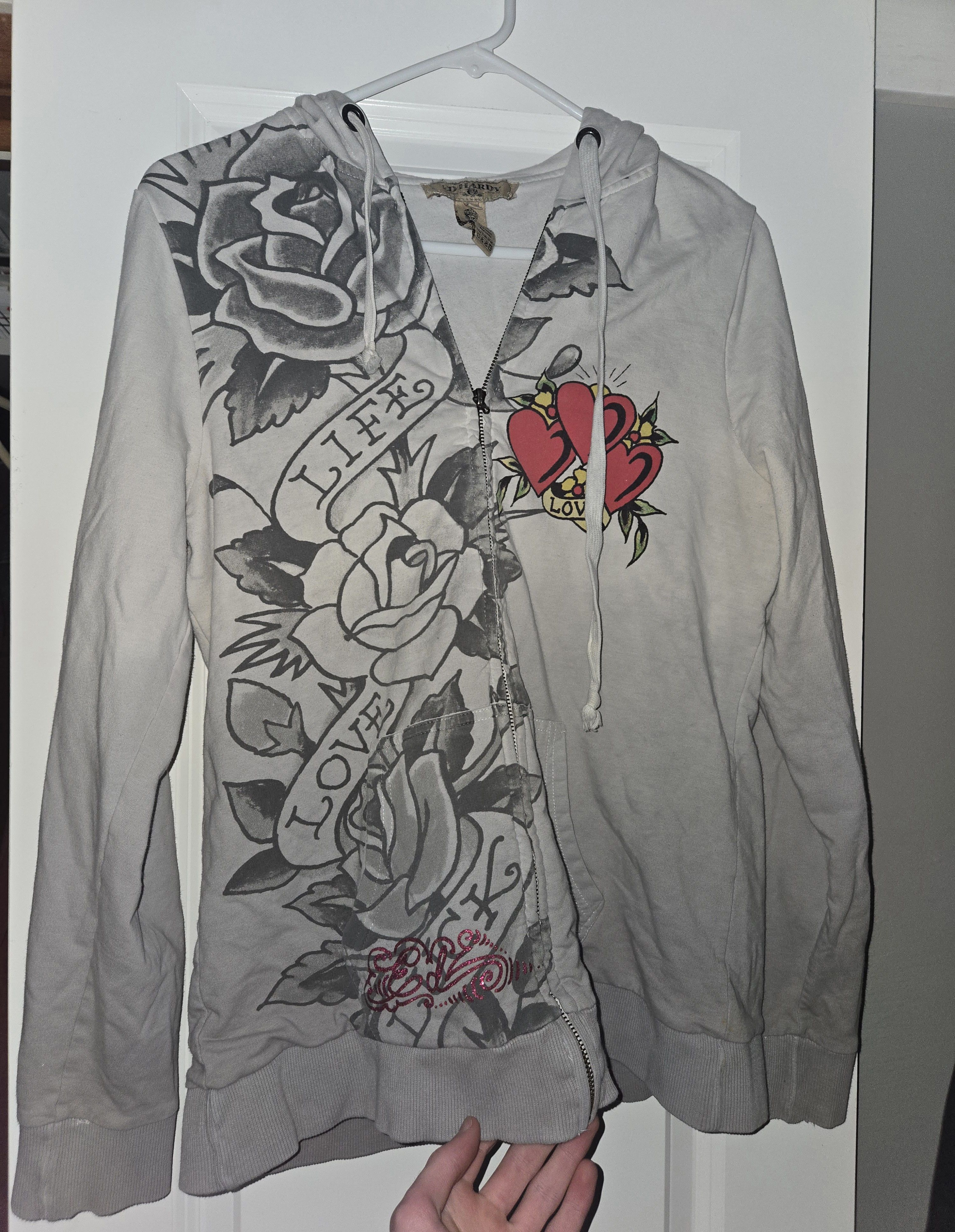 Christian Audigier × Ed Hardy Vintage Ed Hardy Zipup hoodie Size M / US 6-8 / IT 42-44 - 1 Thumbnail
