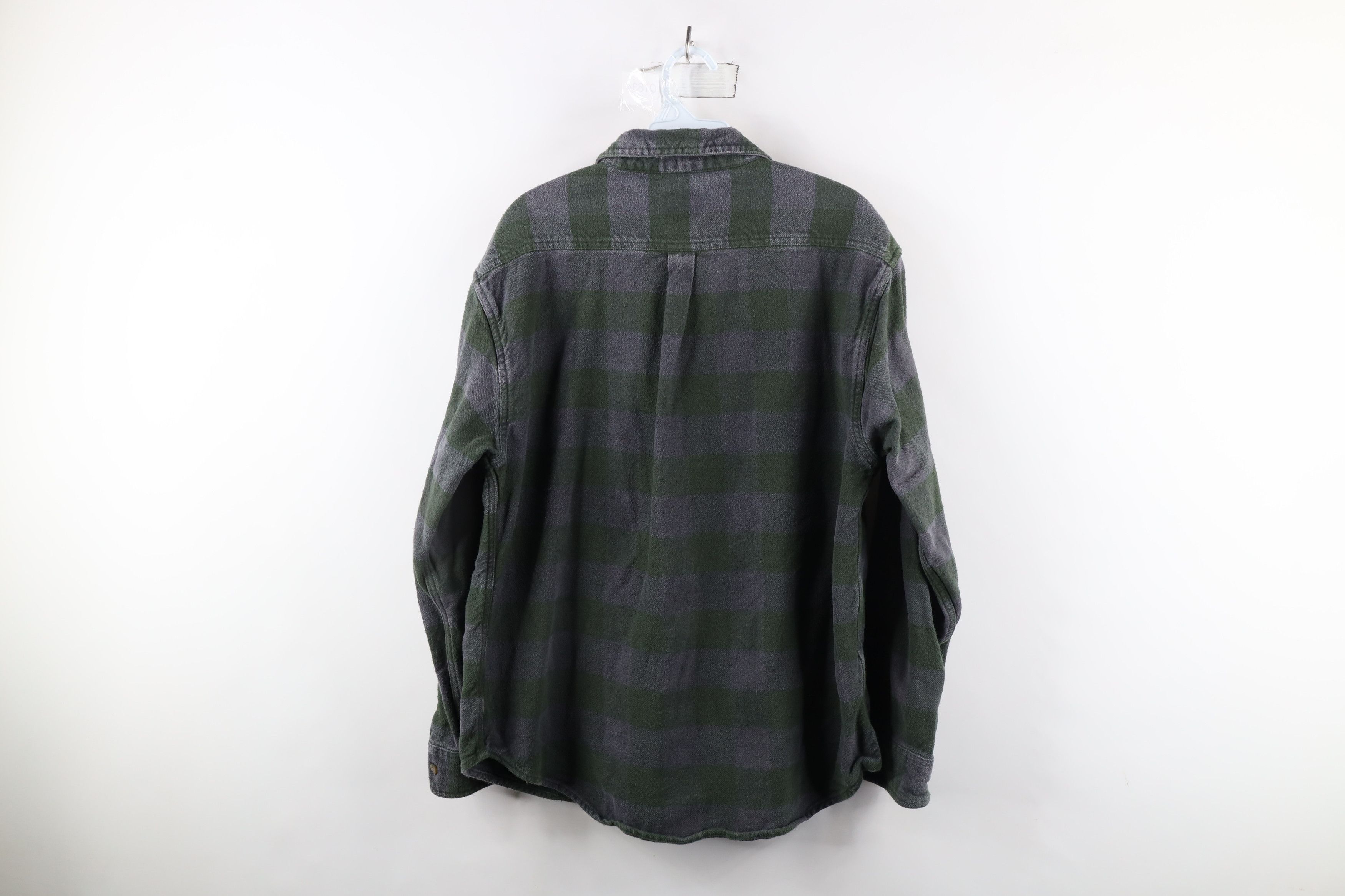 Vintage Vintage 90s Streetwear Heavyweight Flannel Button Shirt Size US L / EU 52-54 / 3 - 8 Thumbnail