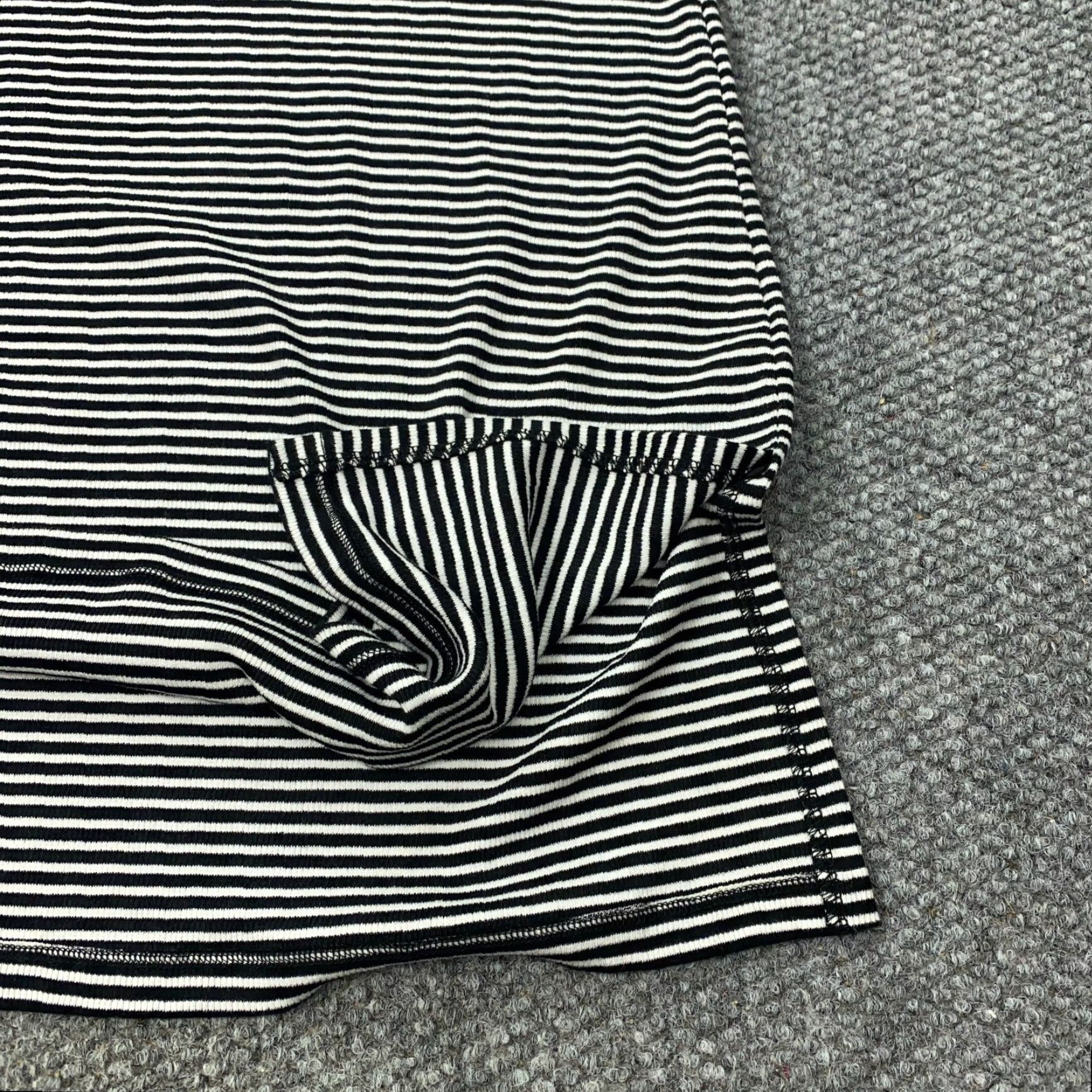Talbots TALBOTS Dress Sleeveless Petite Large Black White Striped V-Neck Sundress Casual NWT Womens Size L / US 10 / IT 46 - 6 Thumbnail