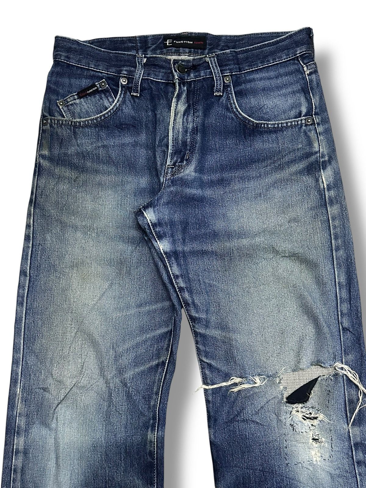 Edwin Edwin Function With Distressed and Baggy Loose Style & Faded Size US 31 - 6 Thumbnail