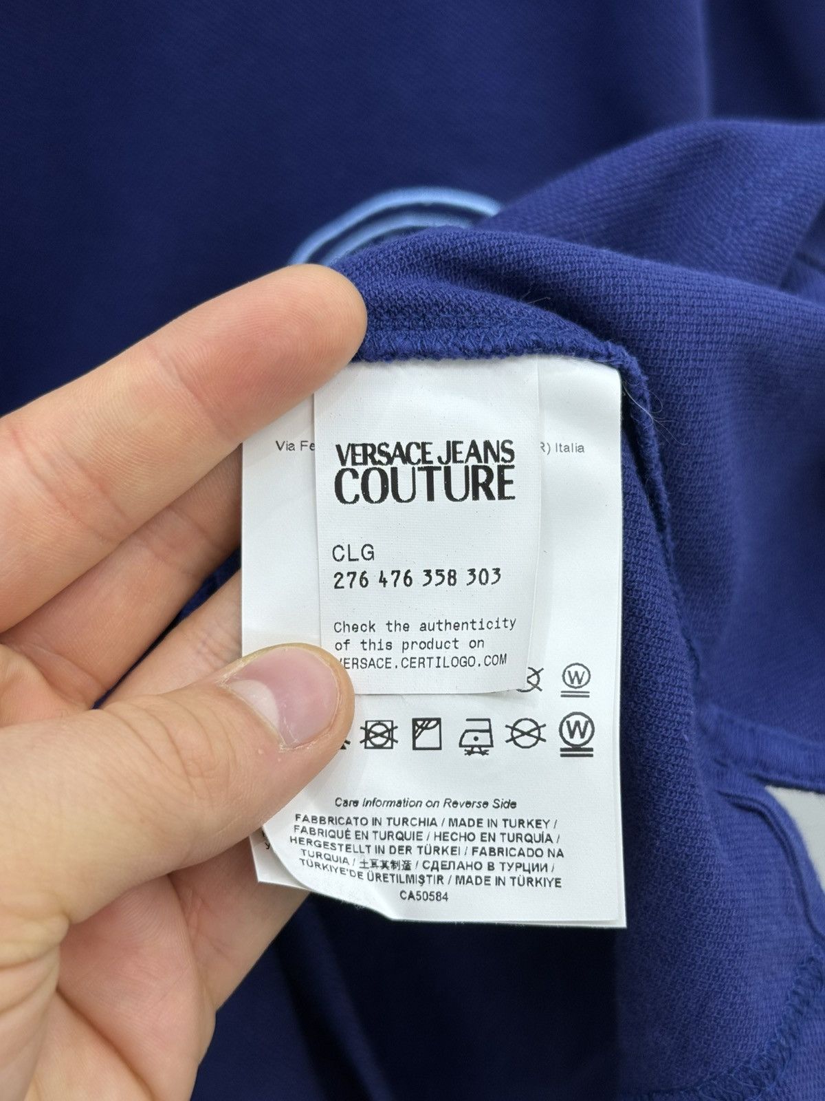 Versace Jeans Couture Versace Jeans Couture Cotton Polo Shirt Size US XL / EU 56 / 4 - 5 Thumbnail