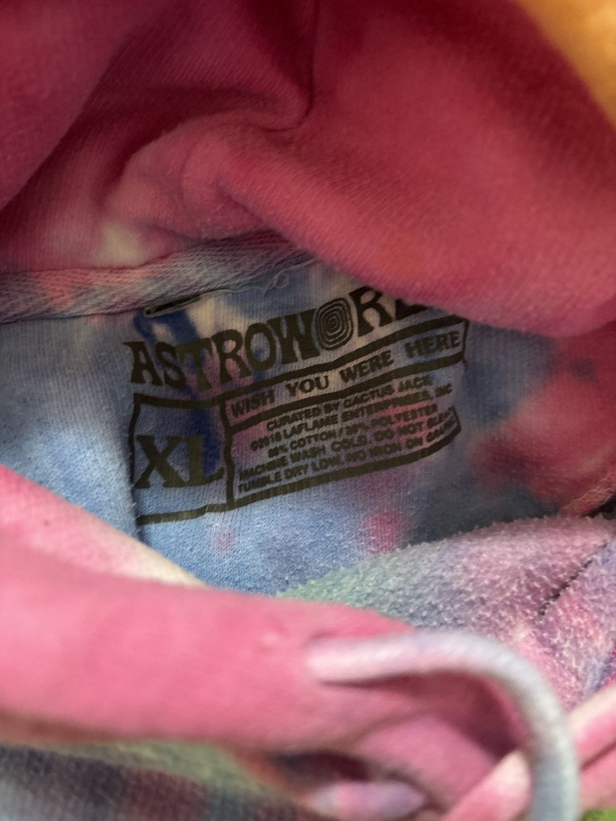 Travis Scott Travis Scott Astroworld Tie Dye Hoodie Size US XL / EU 56 / 4 - 4 Thumbnail