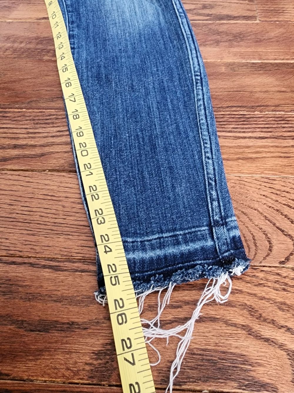 AYR AYR The Riser Skinny Jeans 27 Raw Hem NYC Premium Denim Size 27" / US 4 / IT 40 - 6 Thumbnail