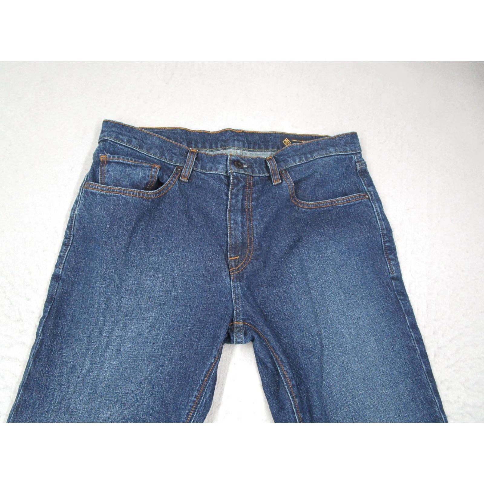Roark Roark Jeans Mens 34 Blue Standard Slim Fit Hwy 133 Denim Workwear Hemp 34x32 Size US 34 / EU 50 - 2 Thumbnail