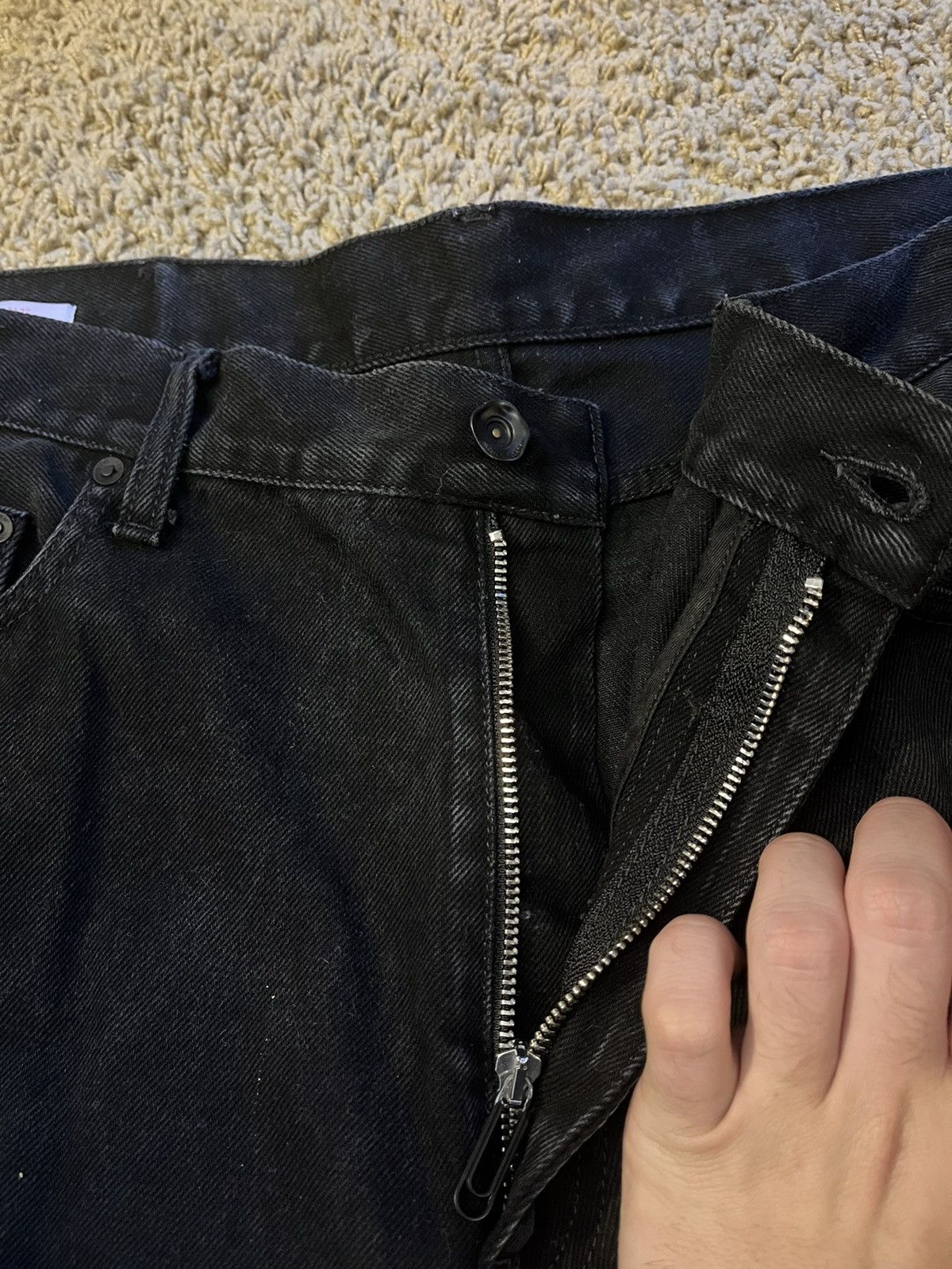 Off-White Off White Black denim logo Jeans Size US 36 / EU 52 - 7 Thumbnail