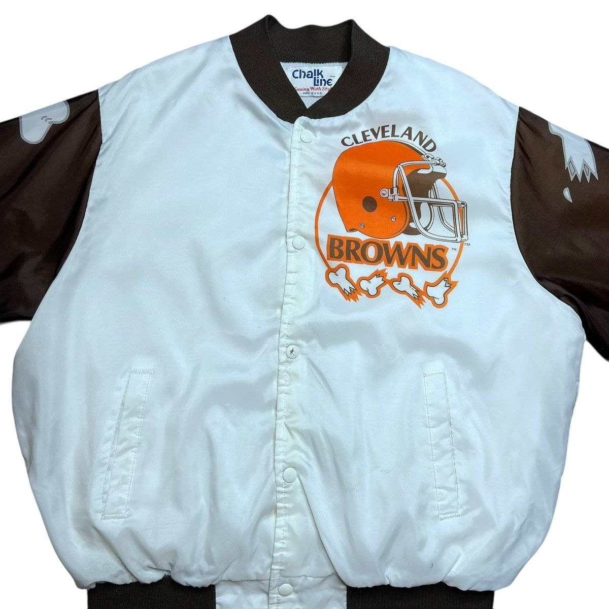Chalk Line 90s NFL Cleveland Browns Dawgs Chalk Line Fanimation Jacket Size US L / EU 52-54 / 3 - 11 Thumbnail