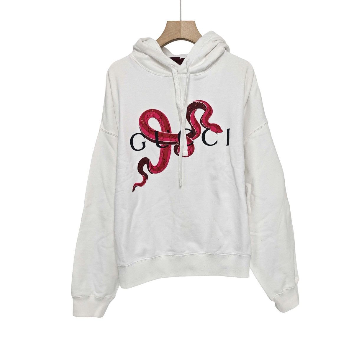 Gucci Gucci white Snake hoodie Size US S / EU 44-46 / 1 - 1 Thumbnail