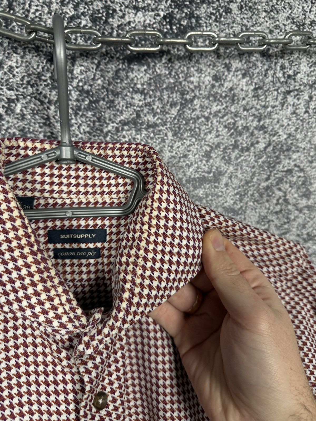 Suitsupply Suitsupply Long Sleeve Shirt Button Up Cotton Two Ply Sz 39 Size US M / EU 48-50 / 2 - 16 Thumbnail