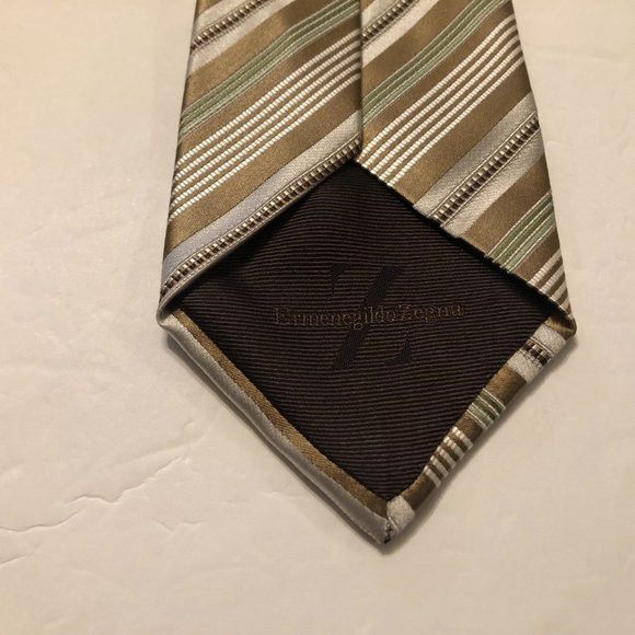 Ermenegildo Zegna ERMENEGILDO ZEGNA MEN'S NEW 90%SILK TIE WIDTH:3 1/2" Size ONE SIZE - 3 Thumbnail