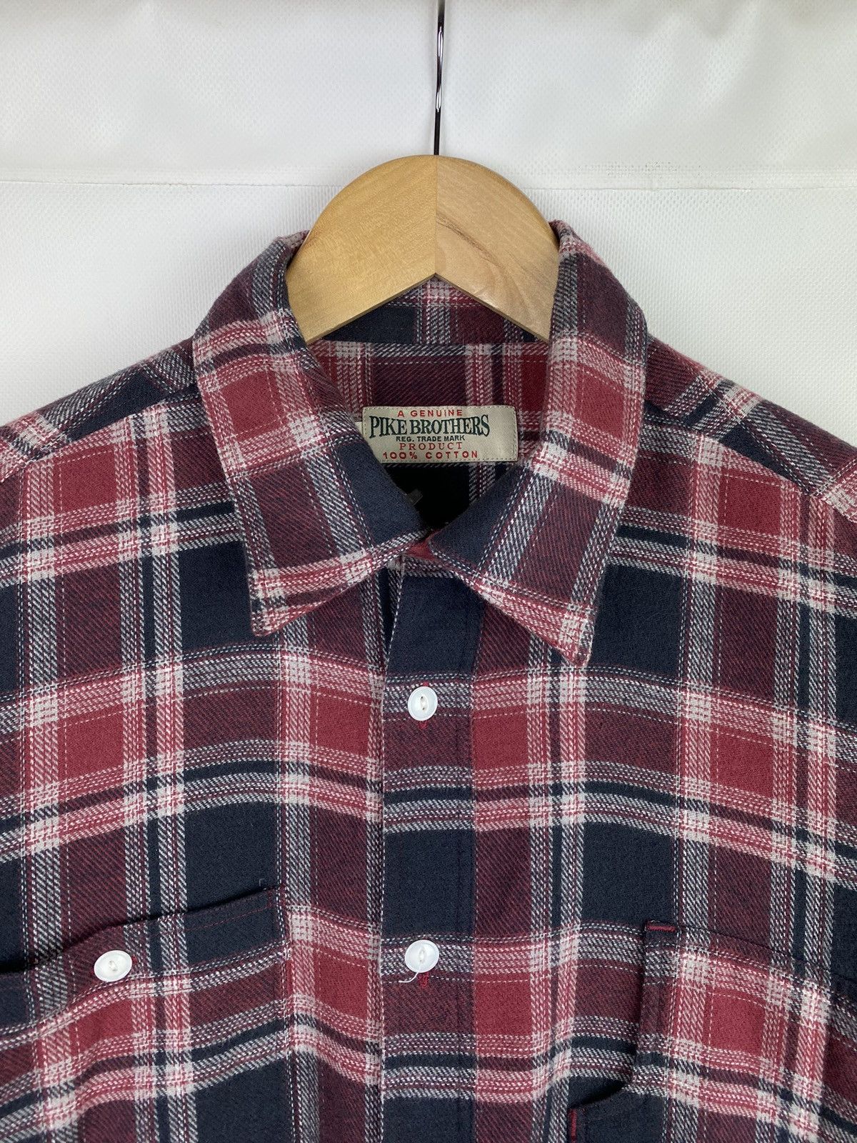 Pike Brothers Pike Brothers men’s long sleeve flannel checked shirt size M Size US M / EU 48-50 / 2 - 4 Thumbnail