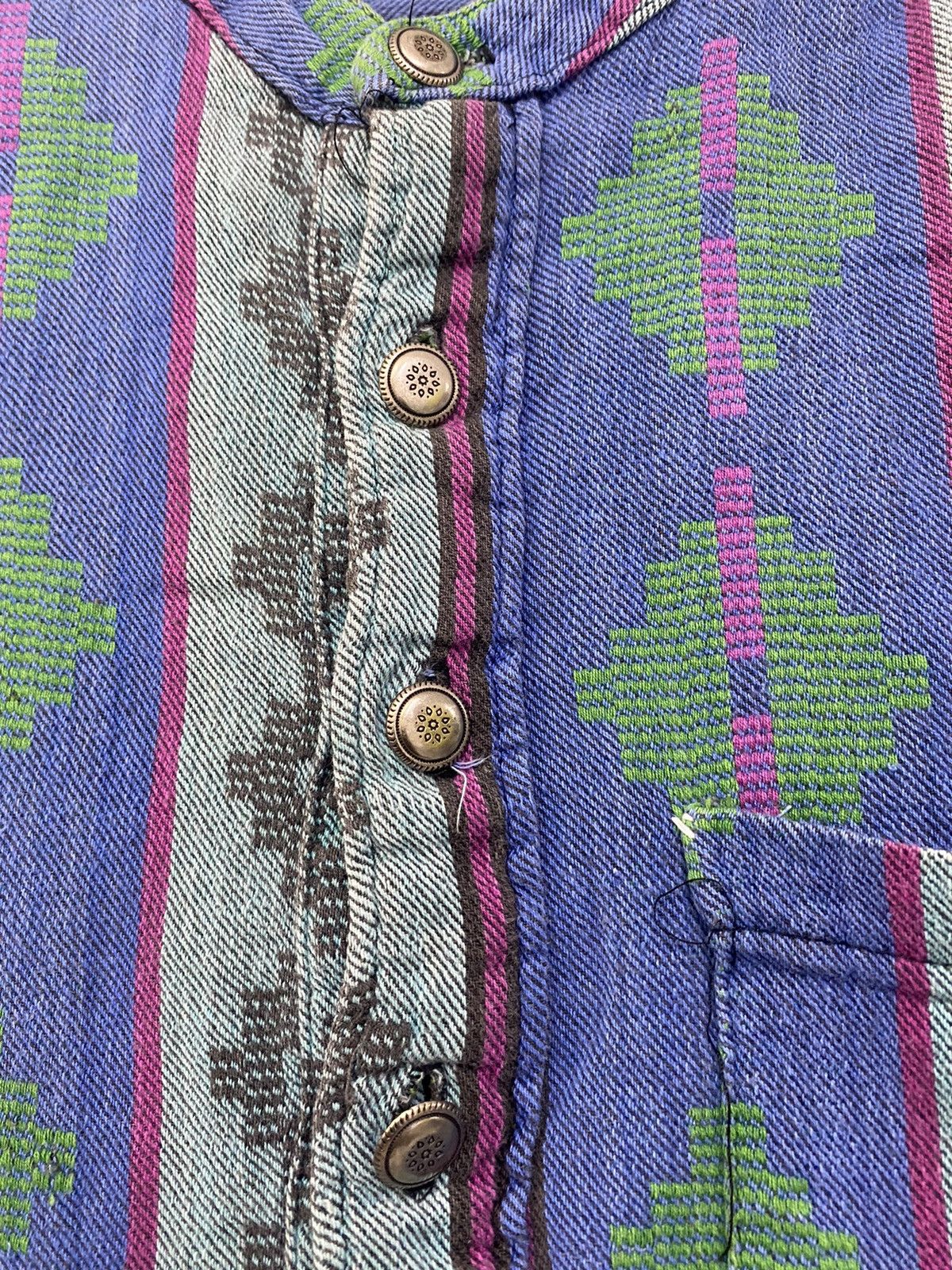 Art Comes First × Native × Vintage NATIVE AMERICAN Half button up by ALLEN WAH Size US S / EU 44-46 / 1 - 3 Thumbnail